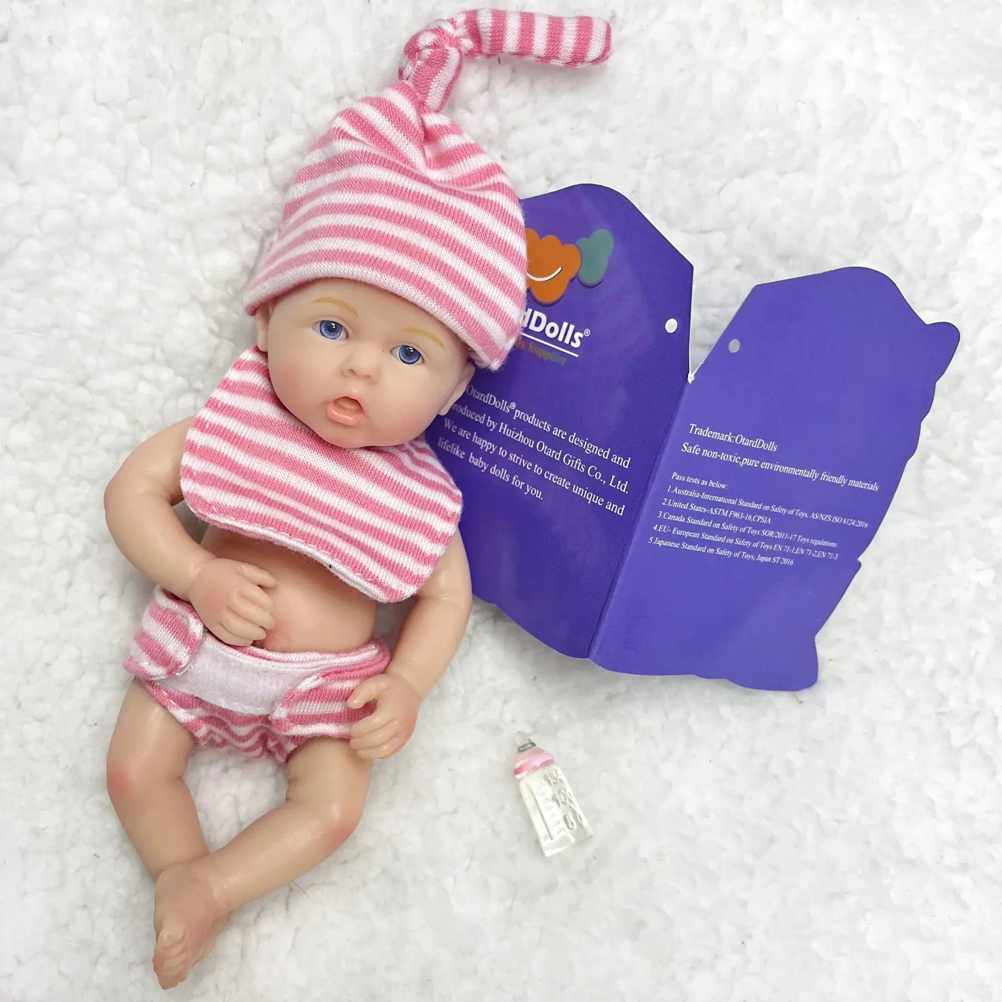 Image of Reborn Baby Dolls 6Inch /15Cm Mini Adorable Whole Solid Silicone