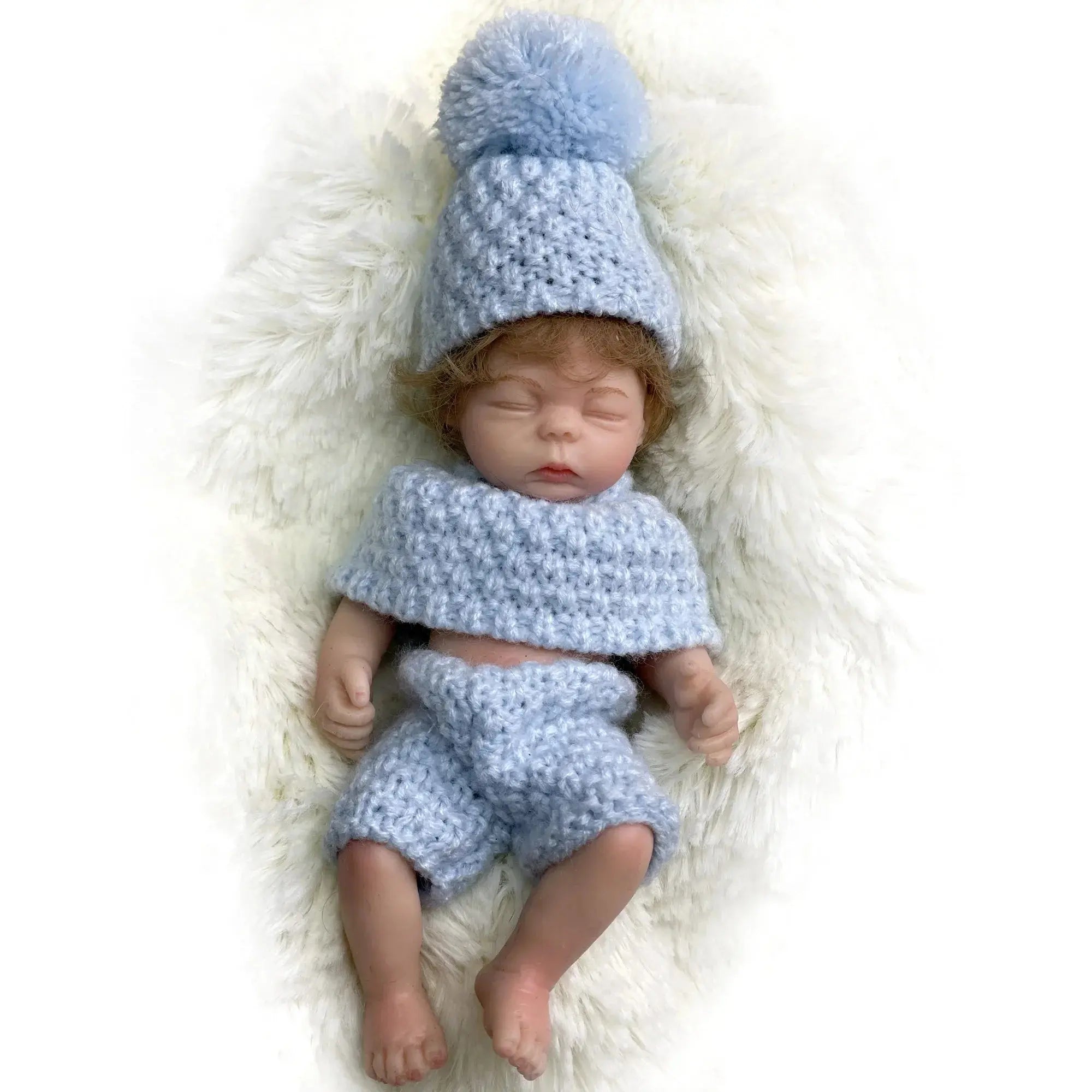 Image of Reborn Baby Dolls 6 Inch Mini Bebe Reborn Finished Full Body Solid