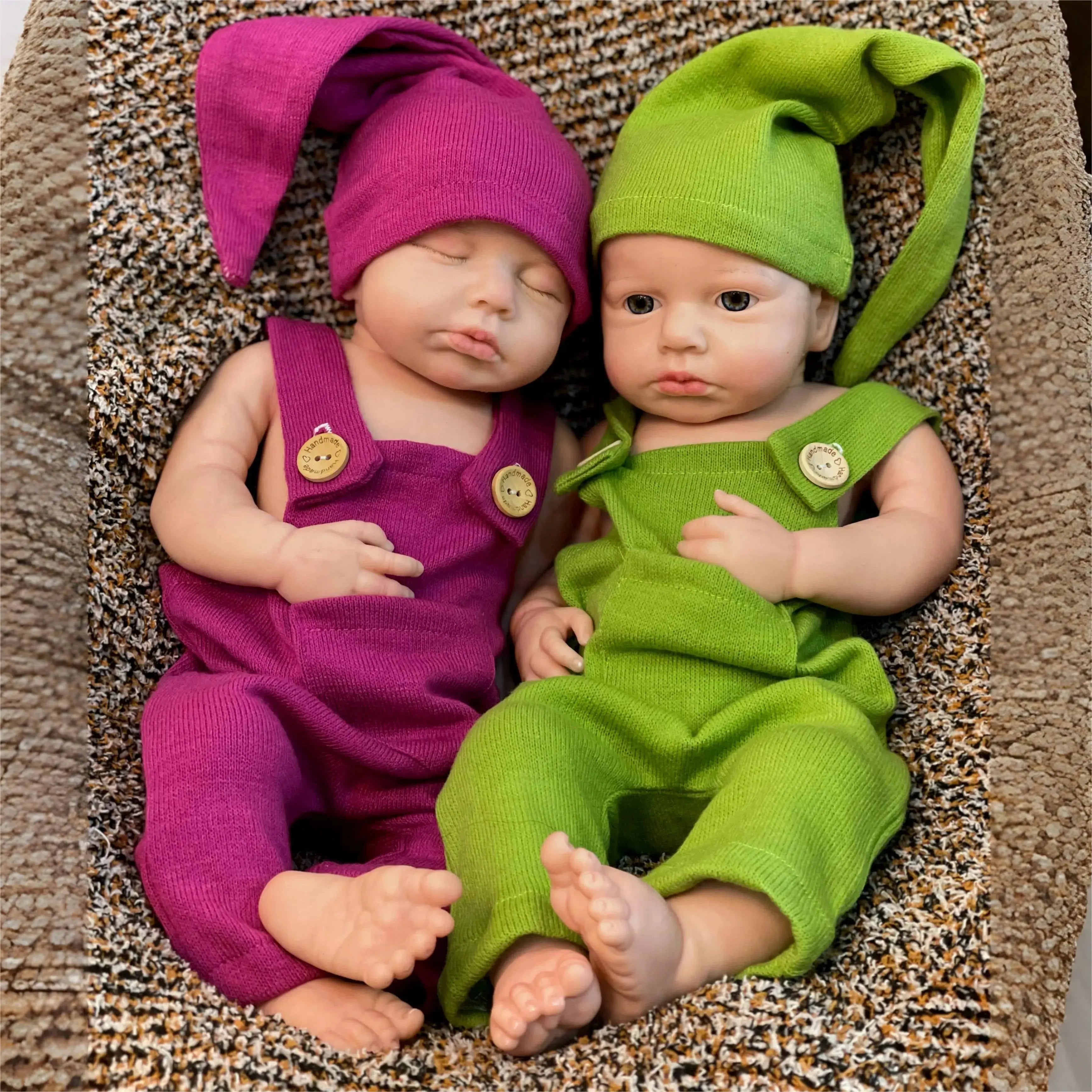 Image of Reborn Baby Dolls 45Cm Boy/Girl Loulou All Silicone Reborn Doll