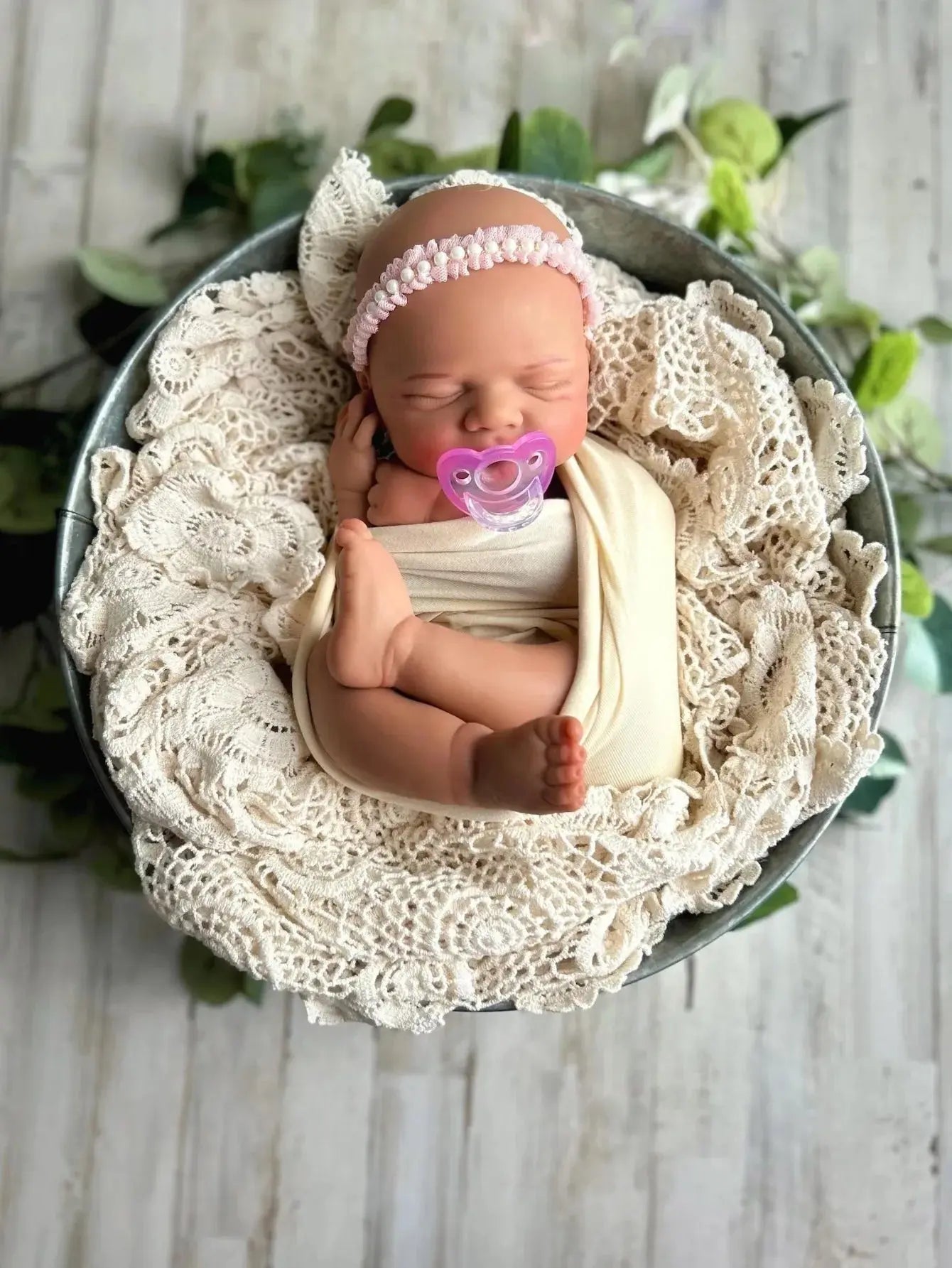 Image of Reborn Baby Dolls 18 Inch (Fair Skin)Pascale Girl Silicone Doll -