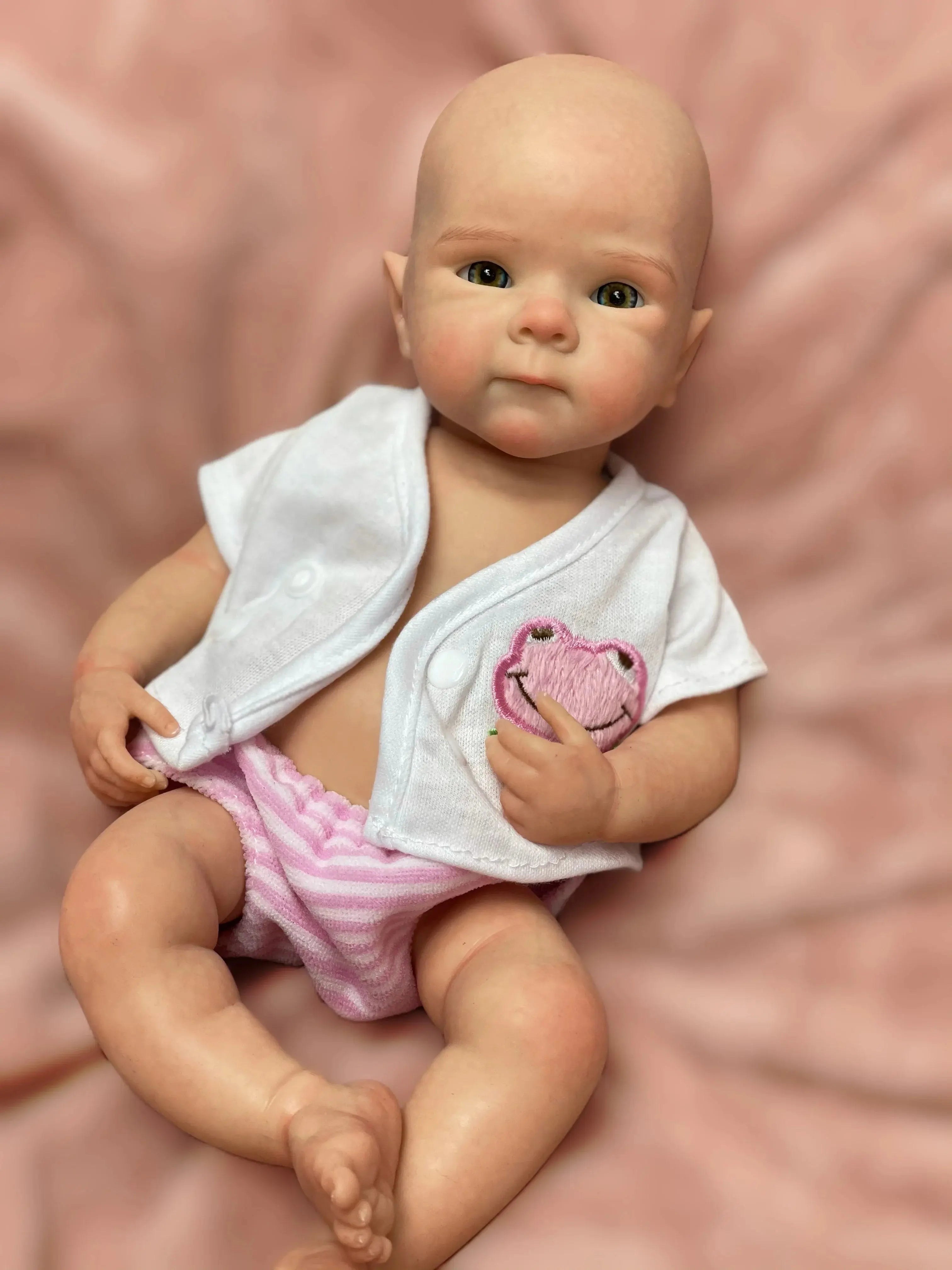 Image of Reborn Baby Dolls 13Inch Cute Girl Bettie Reborn Dolls Open Mouth