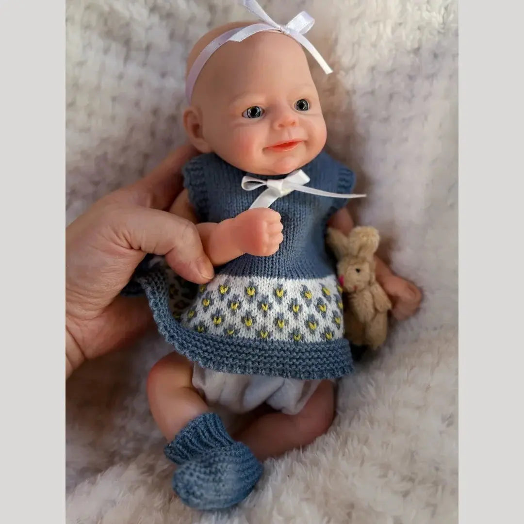 Image of Reborn Baby Dolls 10Inch Waterproof Open Eyes Bebe Reborn De Silicona