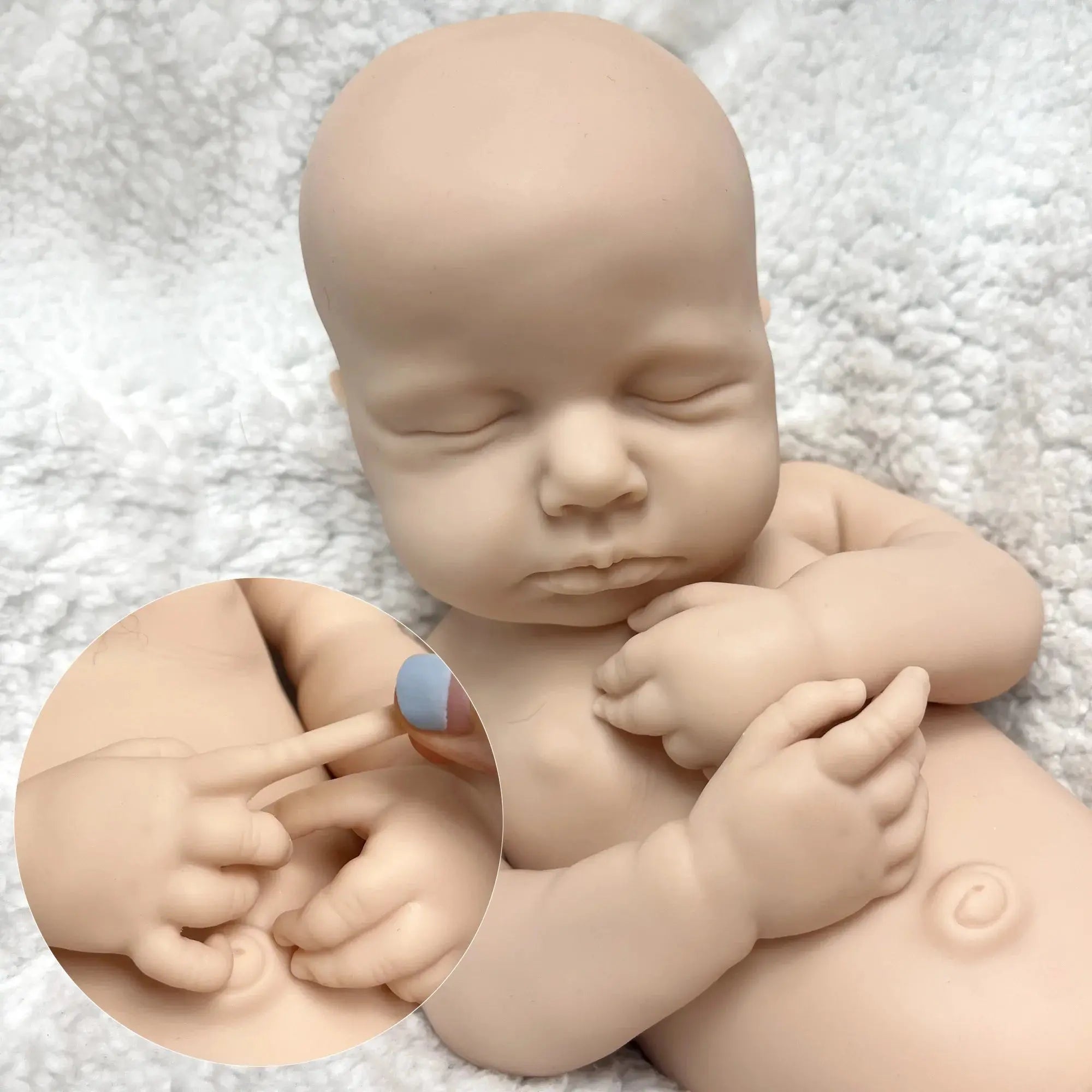 Image of Reborn Baby Dolls 45Cm Boy Loulou Bebê Reborn De Silicone
