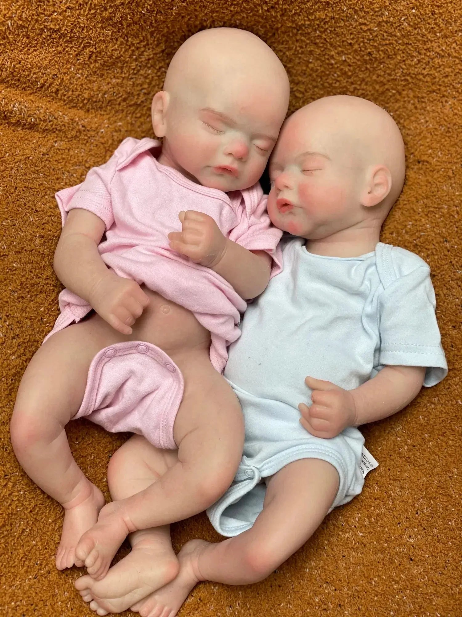 Image of Reborn Baby Dolls Can Open Mouth 45Cm Twins Sam Reborn Baby Girl And