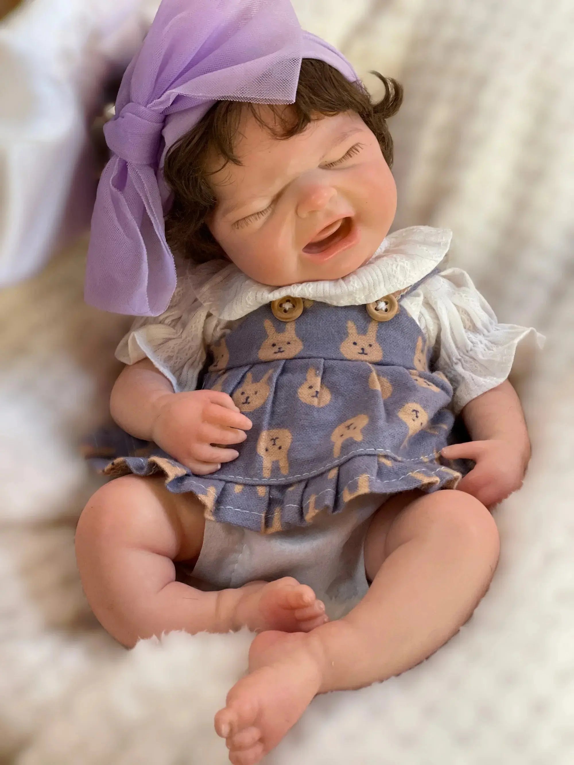 Image of Reborn Baby Dolls 33Cm Cry Baby Maria Reborn Dolls Silicone Girl