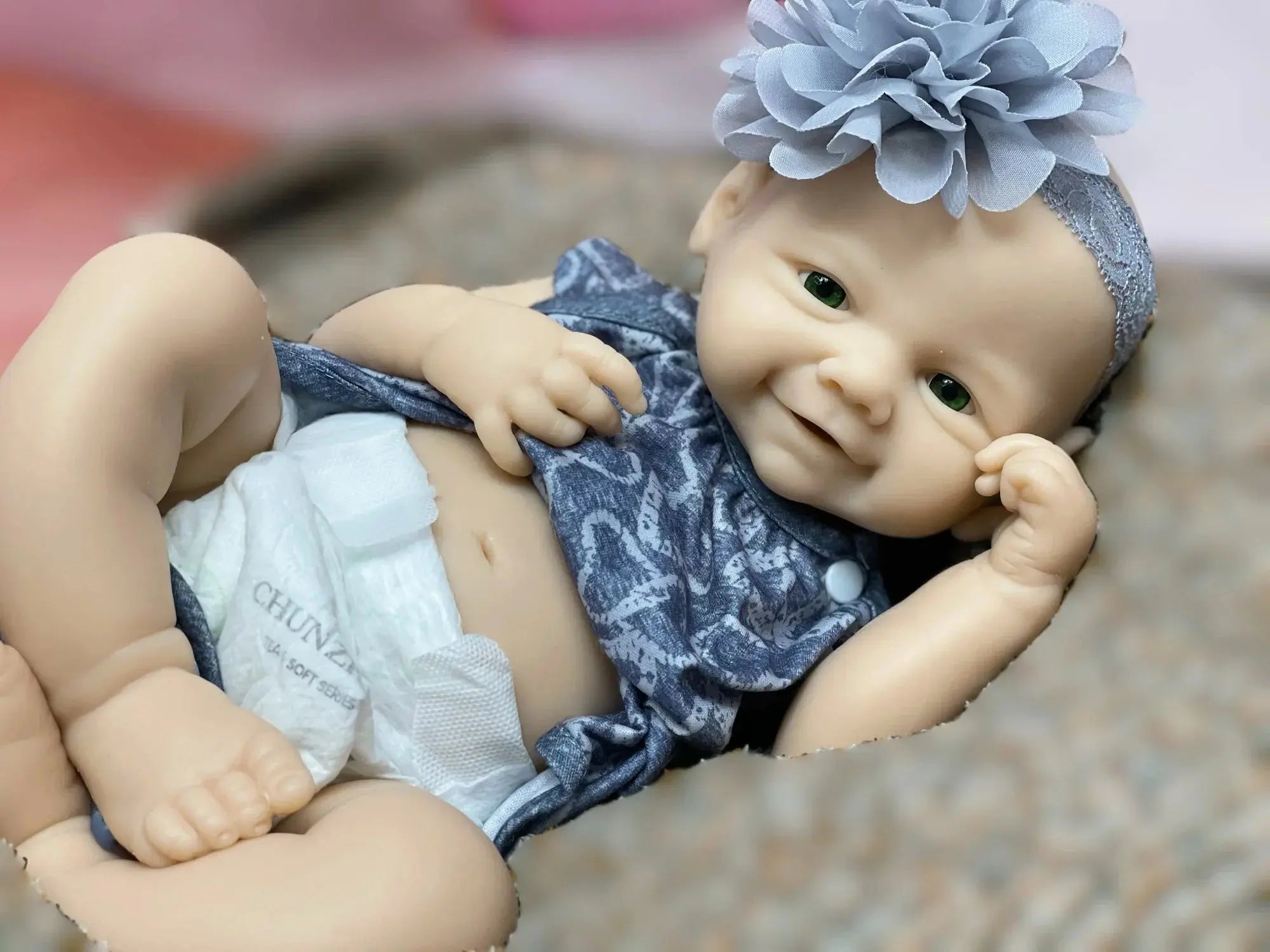 Image of Reborn Baby Dolls 18Inch/2 Styles Unpained Vivienne Full Body Solid