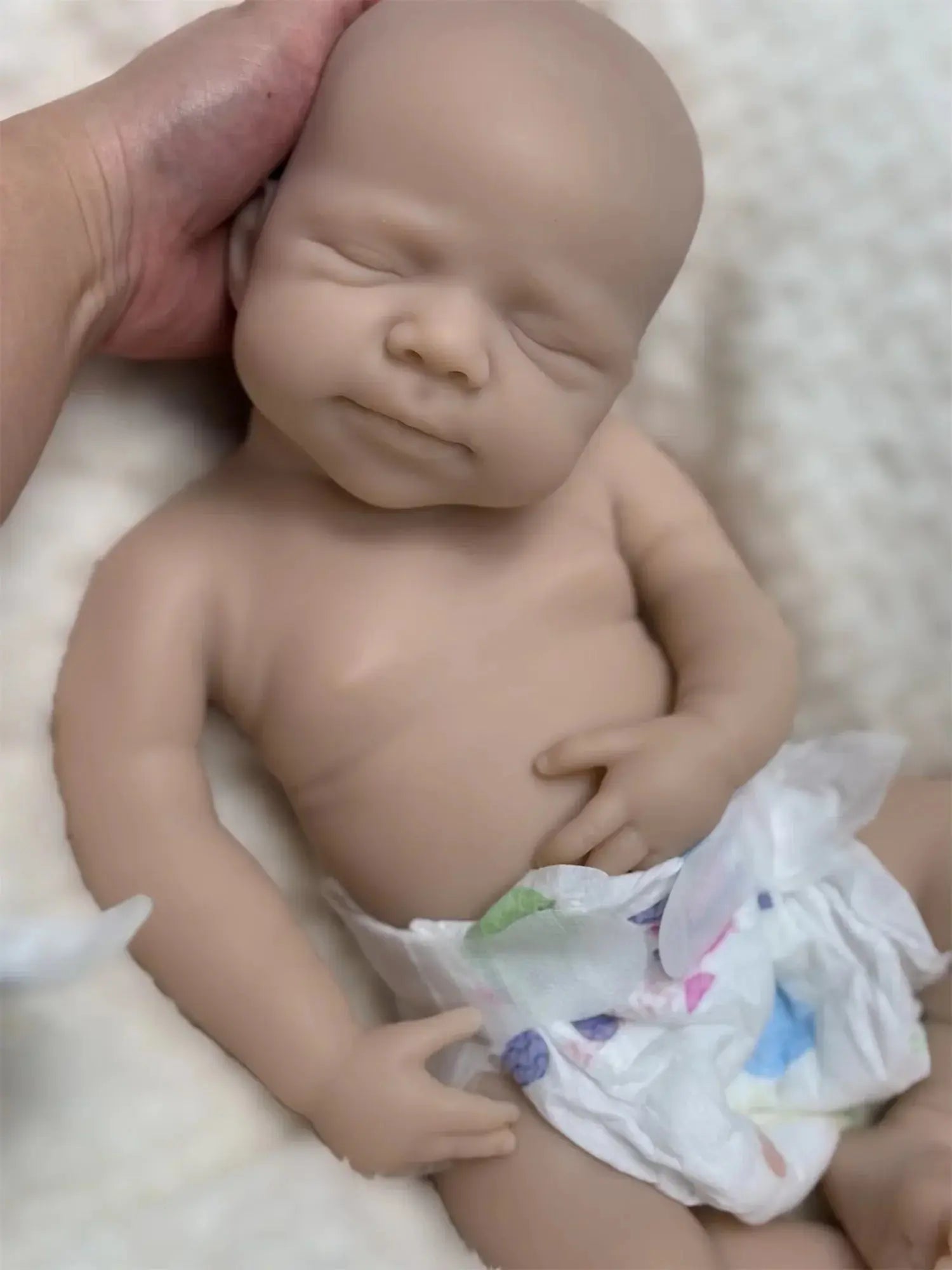 Image of Reborn Baby Dolls 18Inch Dark Skin Can Open Mouth Pascale Solid Bebe