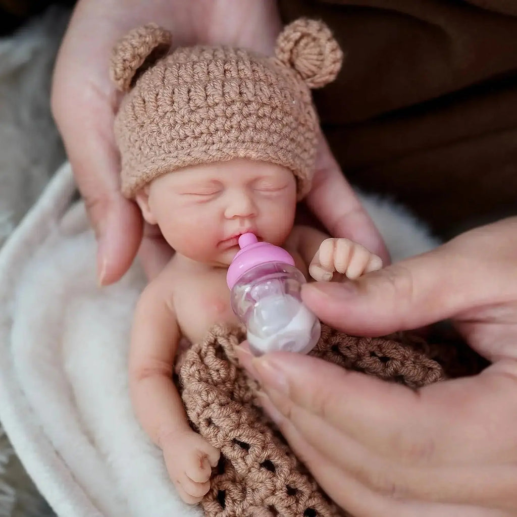Image of Reborn Baby Dolls Reborn Baby Doll 7 Inch Silicone Doll Girl Bella