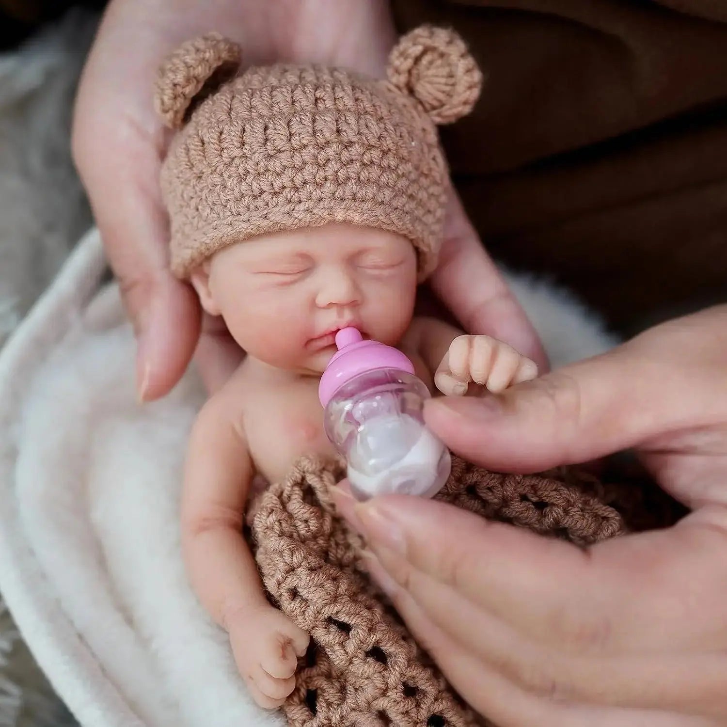 Image of Reborn Baby Dolls Reborn Baby Doll 7 Inch Silicone Doll Girl Bella