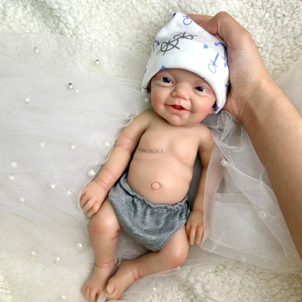 Image of Reborn Baby Dolls 30Cm 2.3Lbs Hand-Painted Silicone Reborn Baby Boy