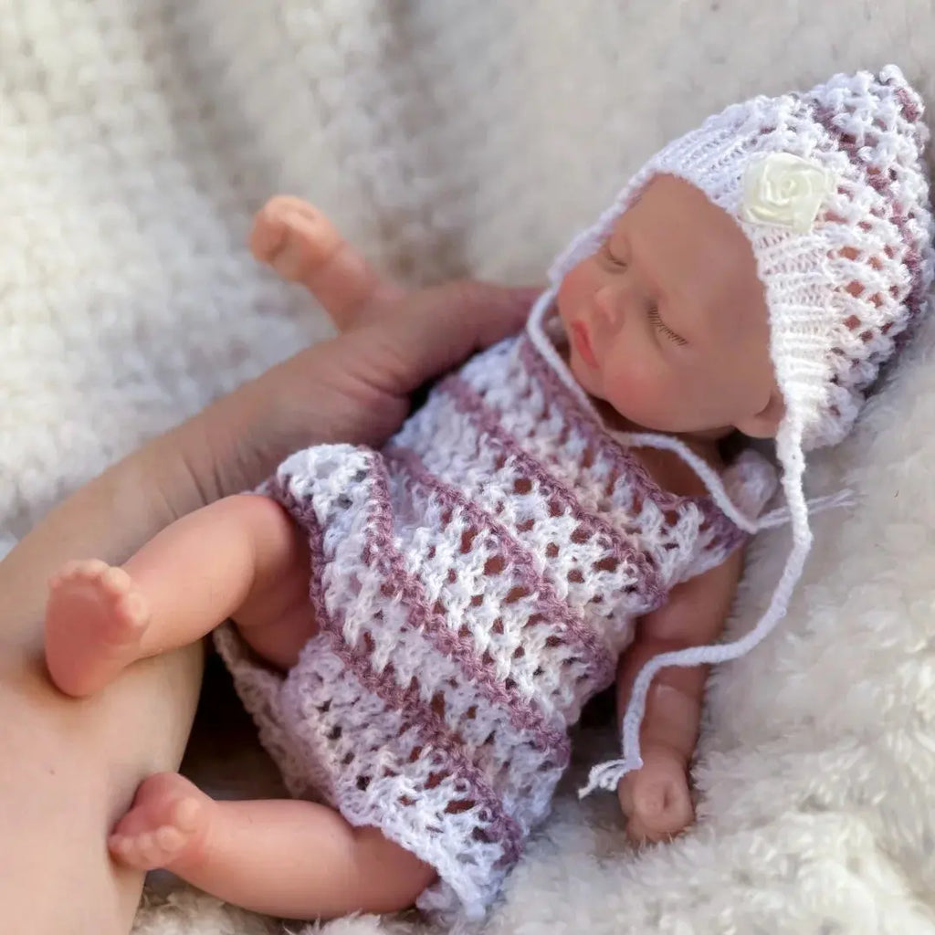 Image of Reborn Baby Dolls 26Cm Close Eyes  Washable Full Body Muñeca De