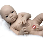 Image of Reborn Baby Dolls 18 Inch Full Silicone Baby Doll Open Eyes Reborn