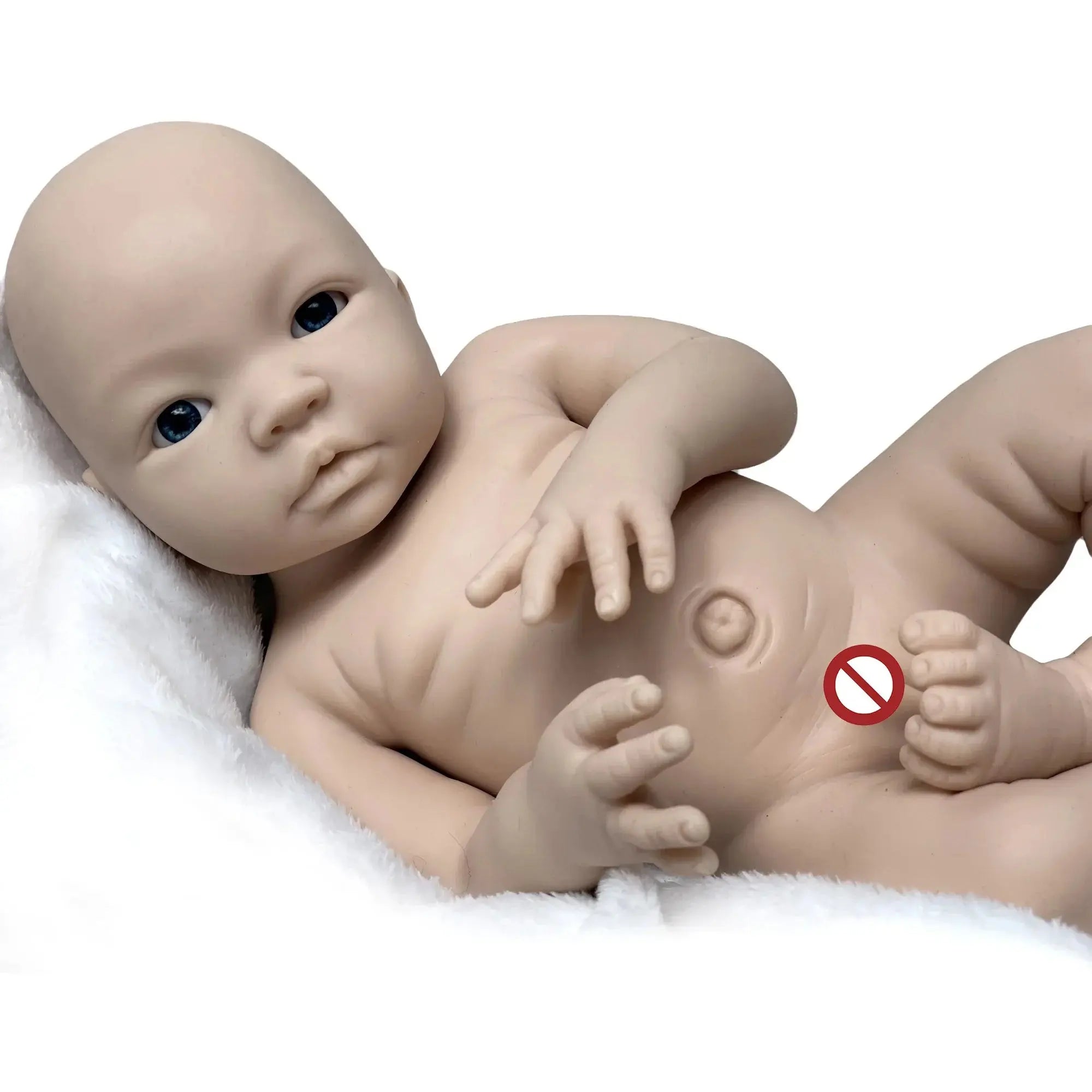 Image of Reborn Baby Dolls 18 Inch Full Silicone Baby Doll Open Eyes Reborn