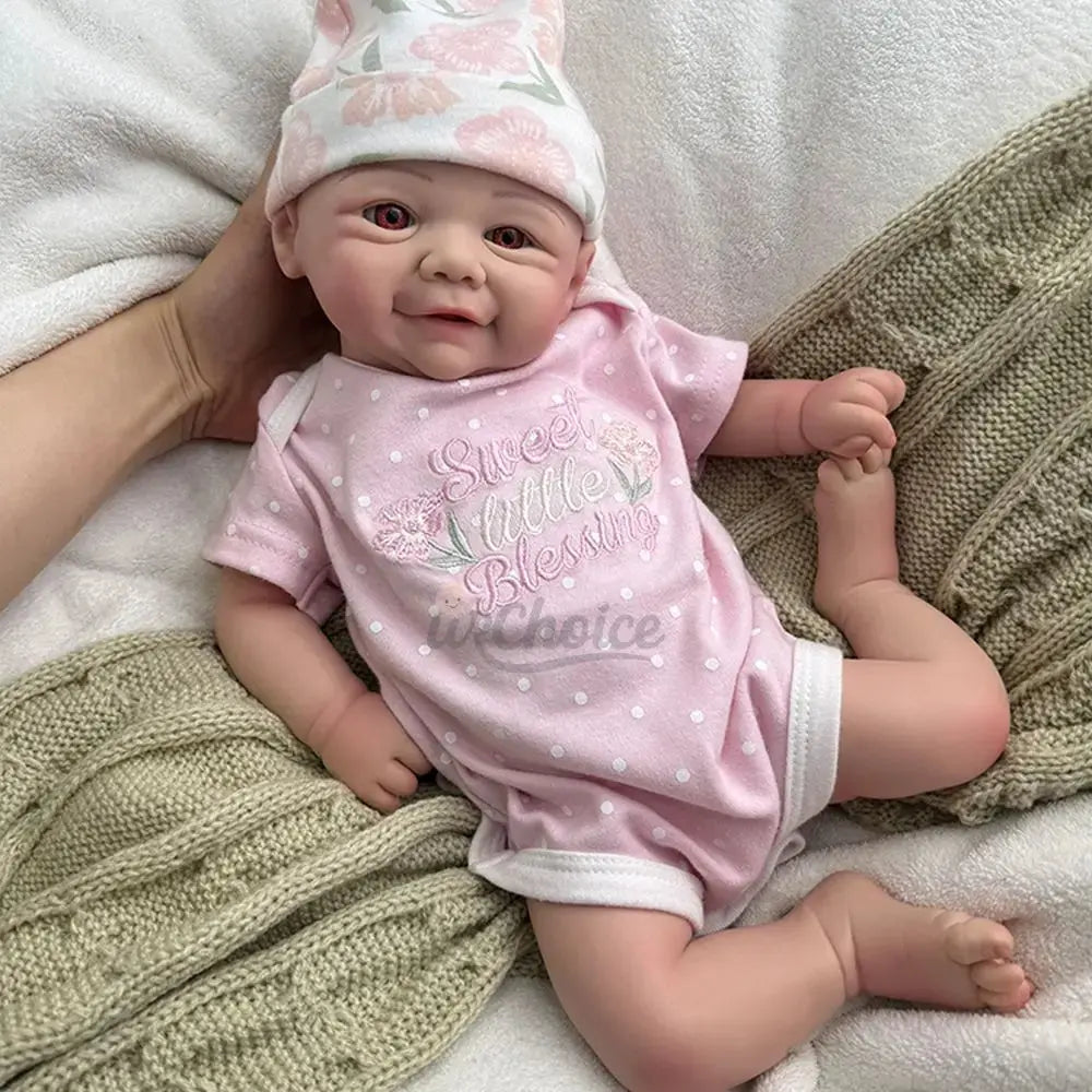 Image of Reborn Baby Dolls 17Inch Full Body Soft Realistic Platinum Silicone