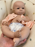 Image of Reborn Baby Dolls Loulou Boy/Girl 18Inch Bebê Reborn De Silicone