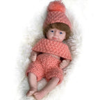 Image of Reborn Baby Dolls 6Inch Mini Palm Full Solid Silicone Bebe Reborn