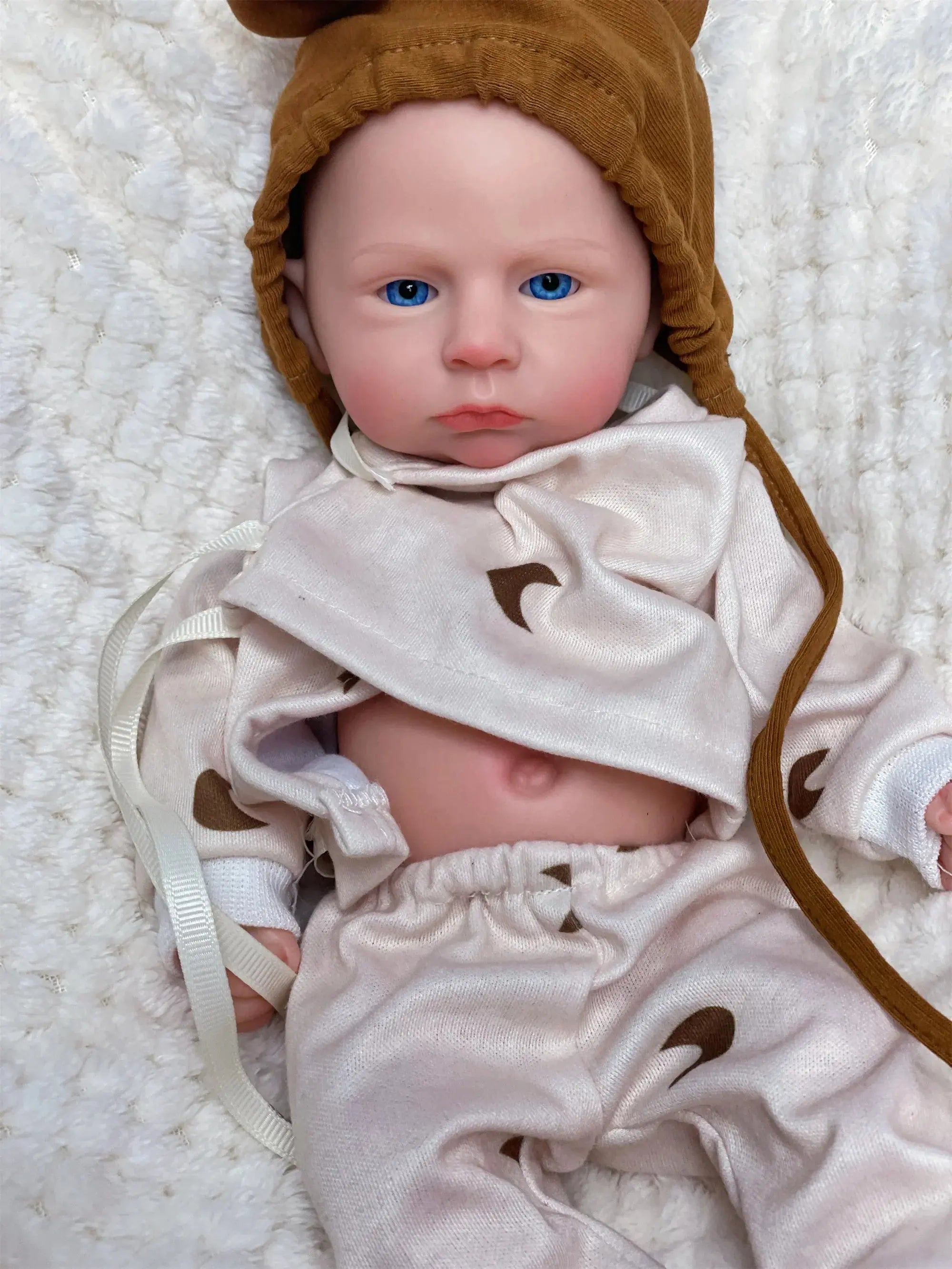 Image of Reborn Baby Dolls 33Cm Painted/Unpainted Silicone Boy Bebe Reborn