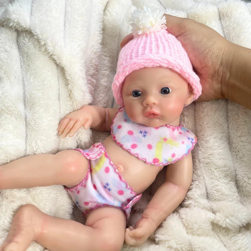 Image of Reborn Baby Dolls 13 Inch Mini Reborn Baby Doll Meadow Girl Full