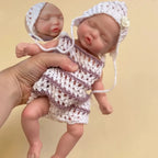 Image of Reborn Baby Dolls 26Cm Close Eyes  Washable Full Body Muñeca De