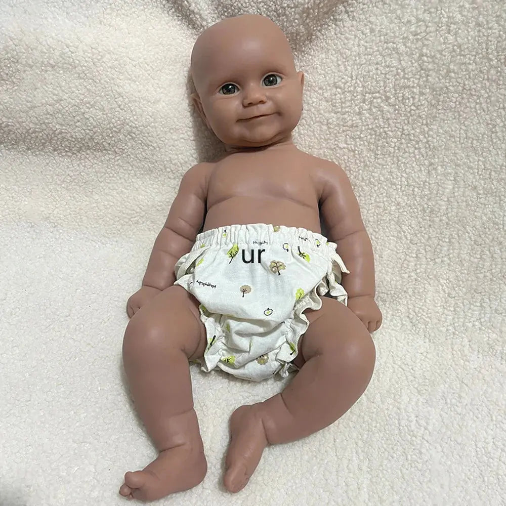 Image of Reborn Baby Dolls 1:1 Full Body Soild Silicone Reborn Baby Girl