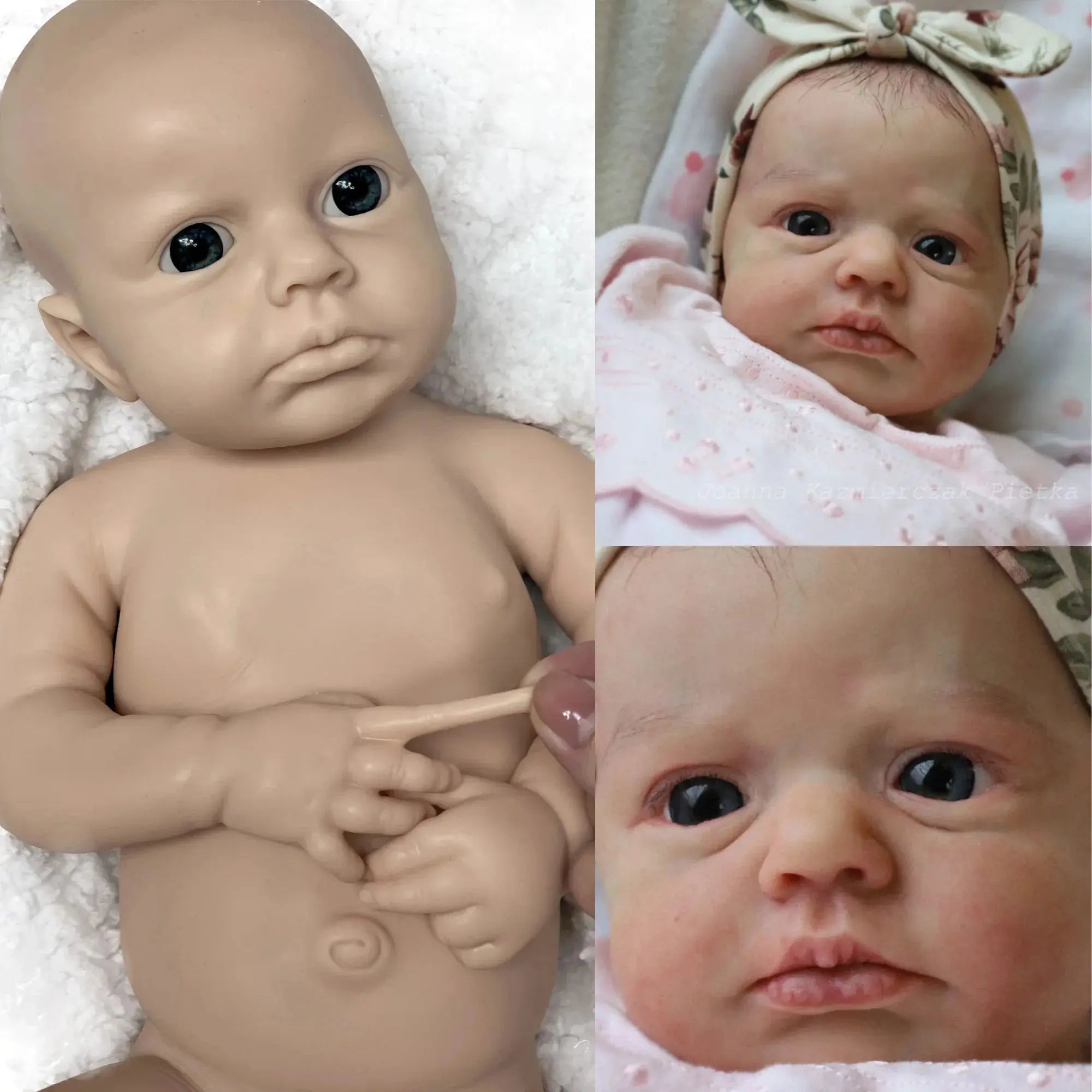 Image of Reborn Baby Dolls 18 Inch Loulou Silicone Rnunecas Handmade Full Body