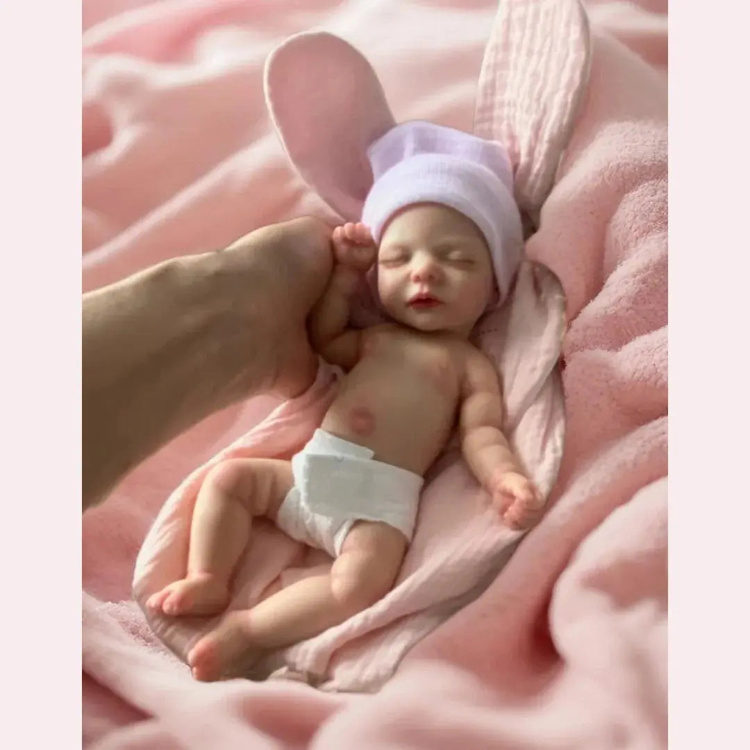 Image of Reborn Baby Dolls Open Mouth 10Inch Washable Bebe Reborn De Silicona