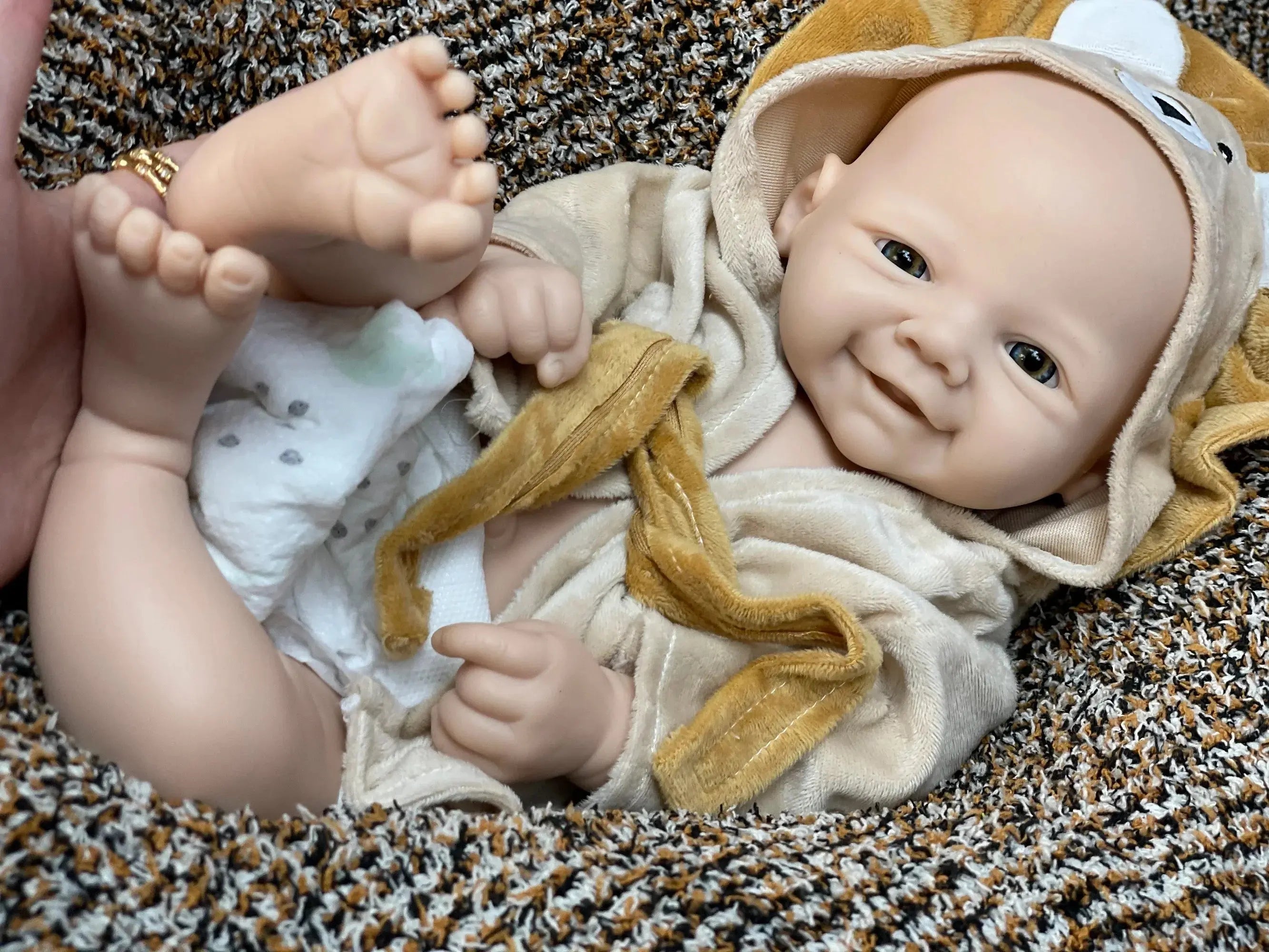 Image of Reborn Baby Dolls 18Inch Girl Vivienne Bebê Reborn Dolls Unpainted