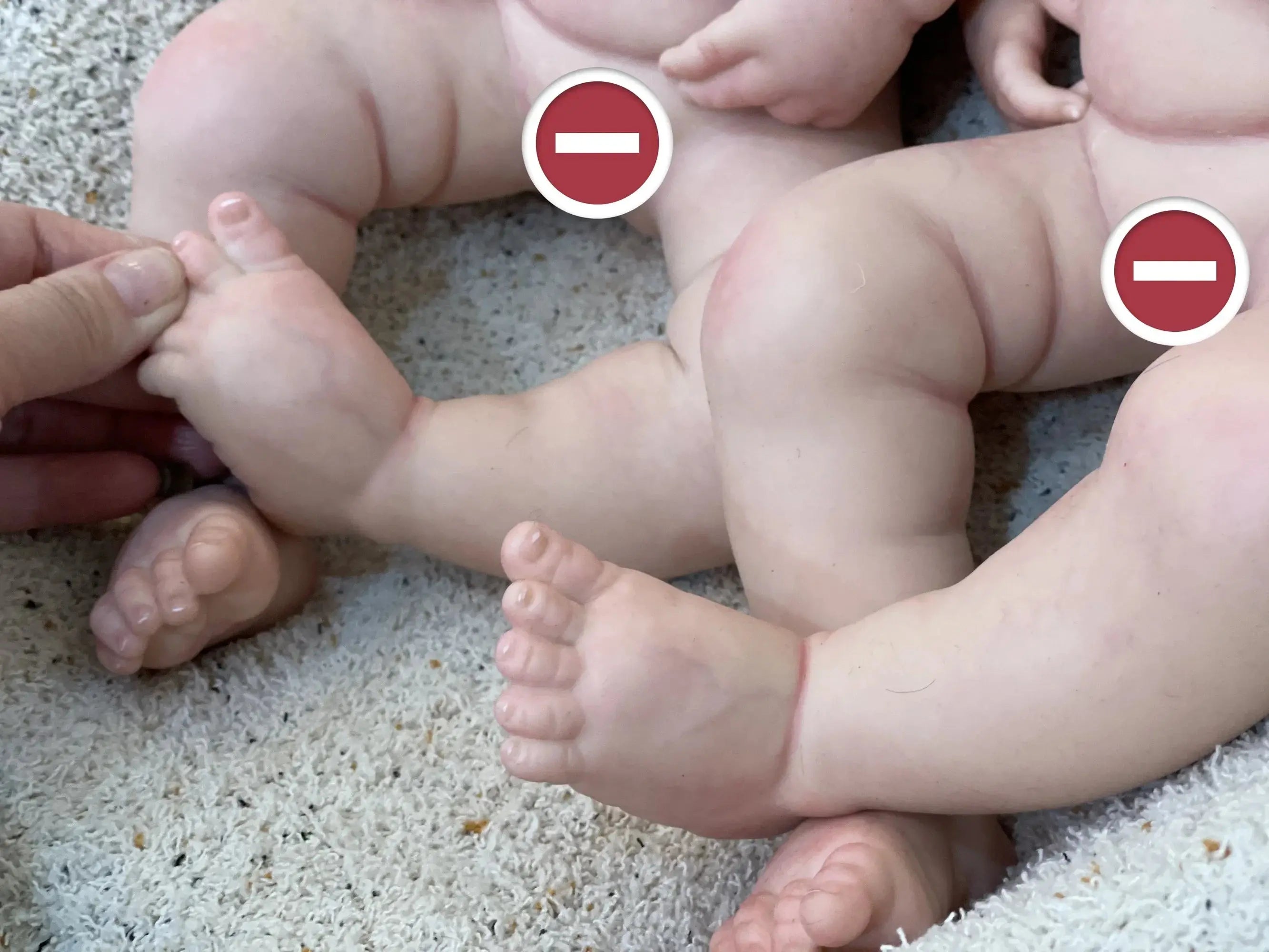 Image of Reborn Baby Dolls 45Cm Boy/Girl Loulou All Silicone Reborn Doll