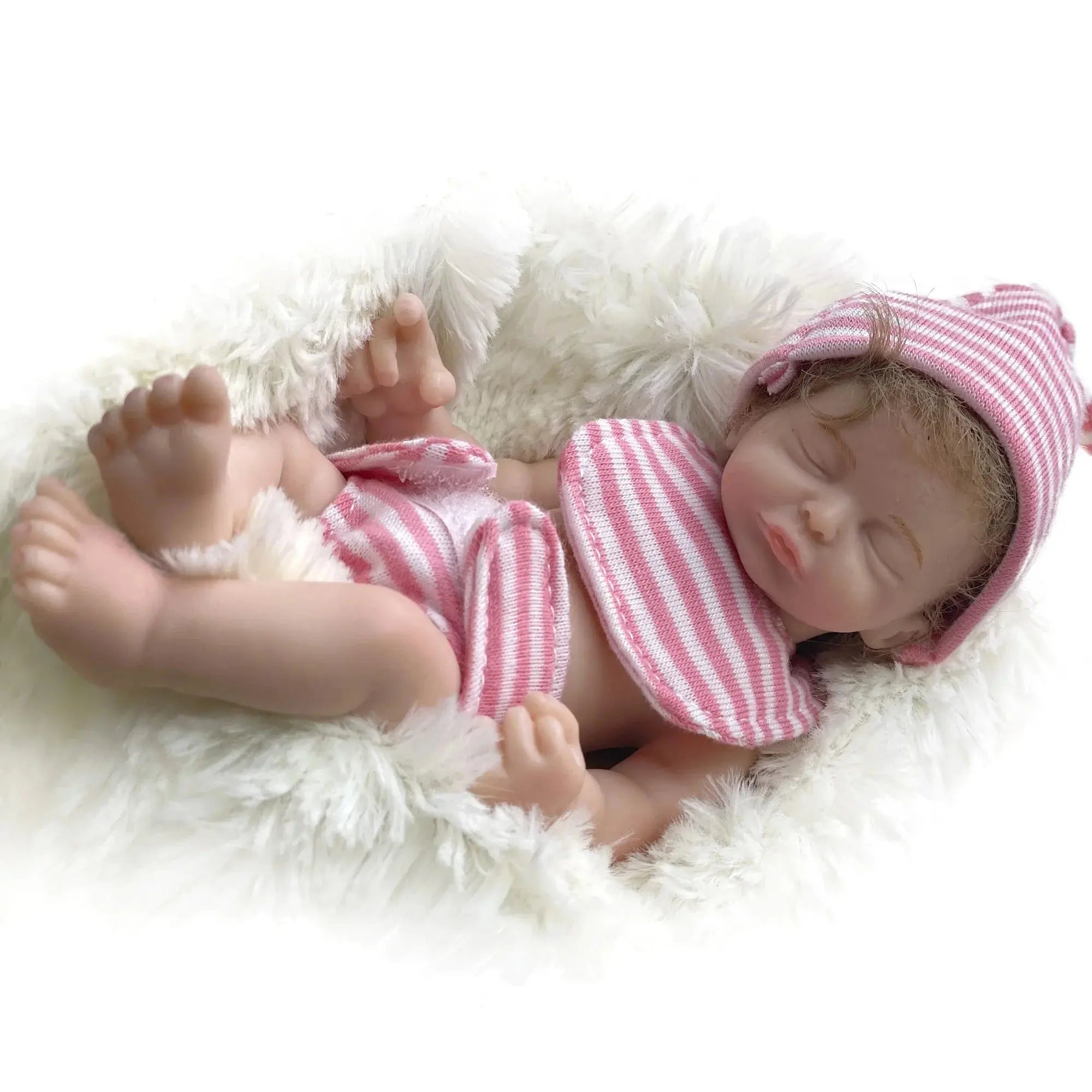 Image of Reborn Baby Dolls 6 Inch Mini Bebe Reborn Finished Full Body Solid