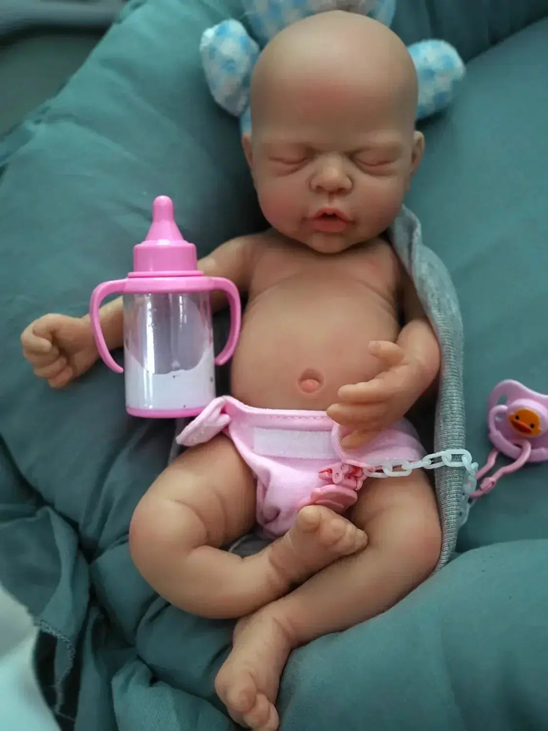 Image of Reborn Baby Dolls 12" Micro Preemie Full Body Silicone Reborn Baby