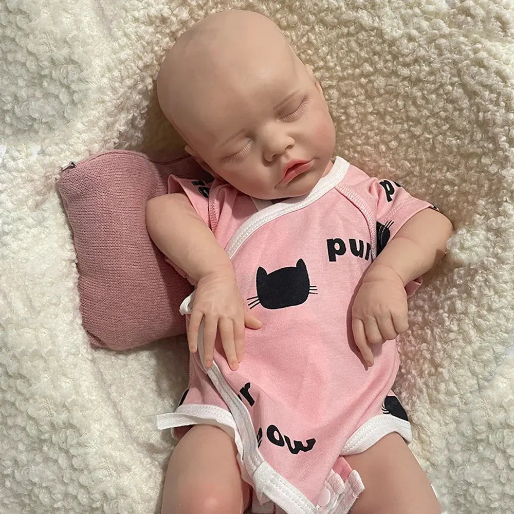 Image of Reborn Baby Dolls Unpainted 18Inch Full Body Silicone Reborn Baby