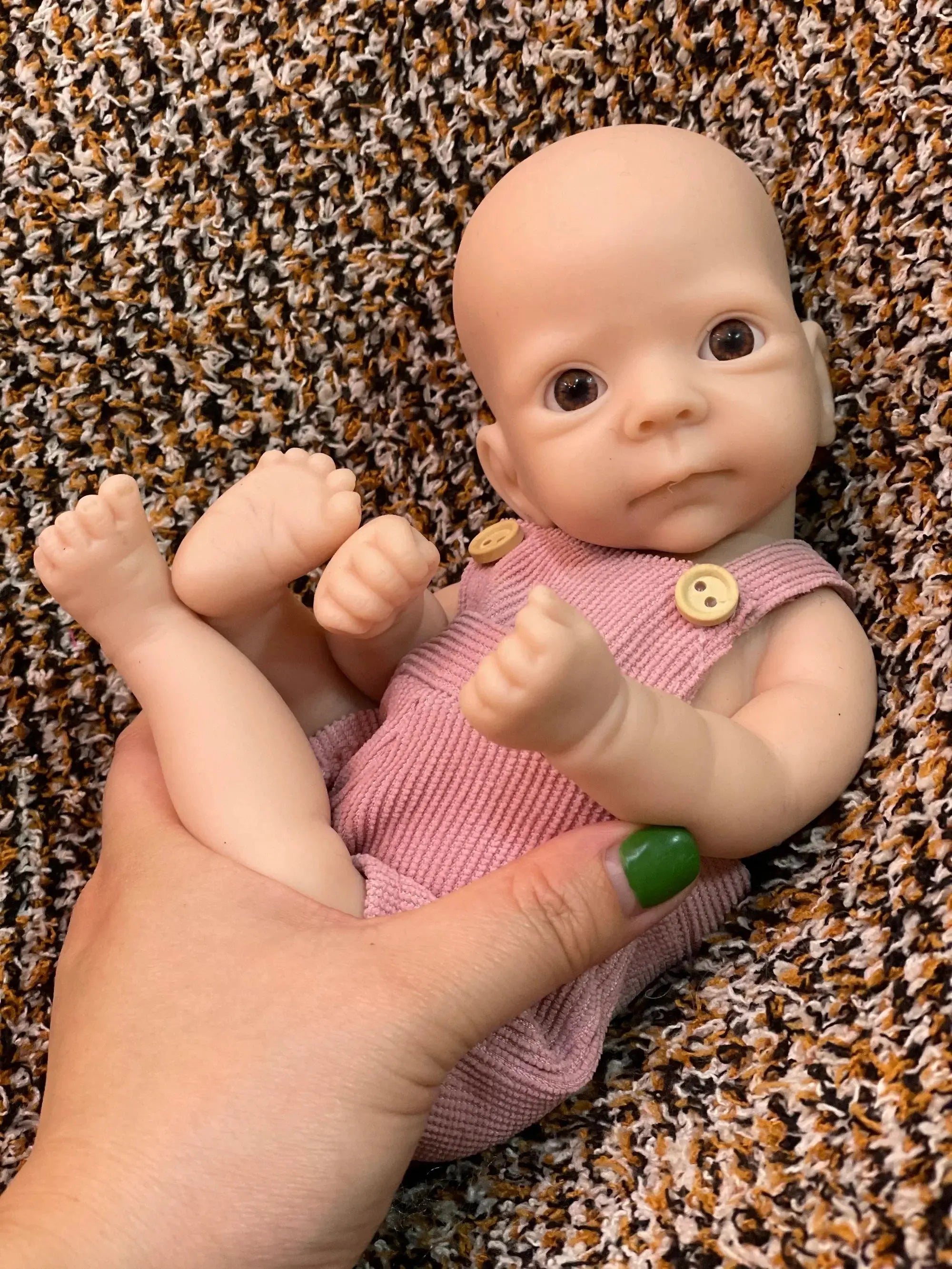 Image of Reborn Baby Dolls 25Cm Unpainted Silicone Girls Whole Body Soft Solid