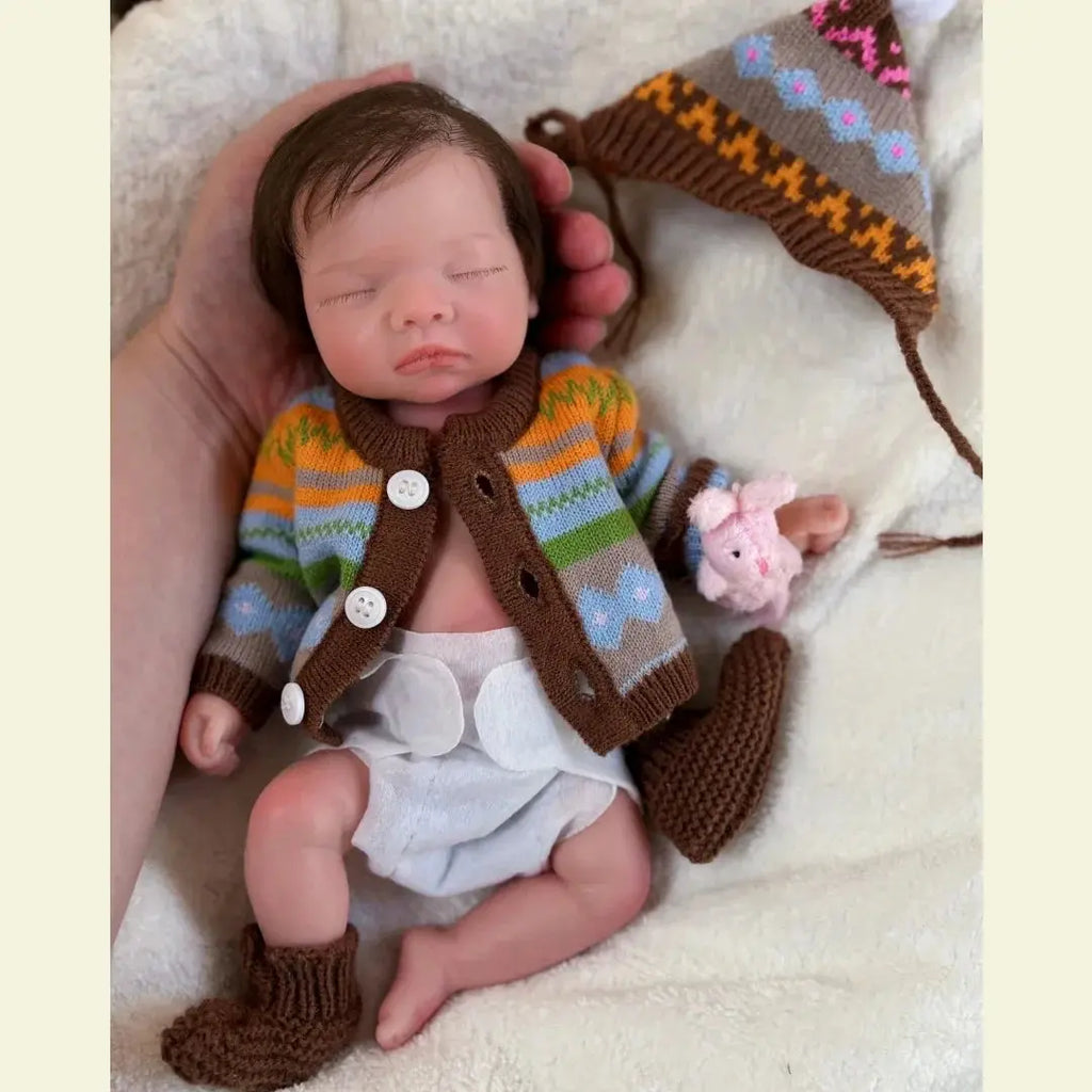 Image of Reborn Baby Dolls 10Inch Waterproof Full Body Solid Silicone Bébé
