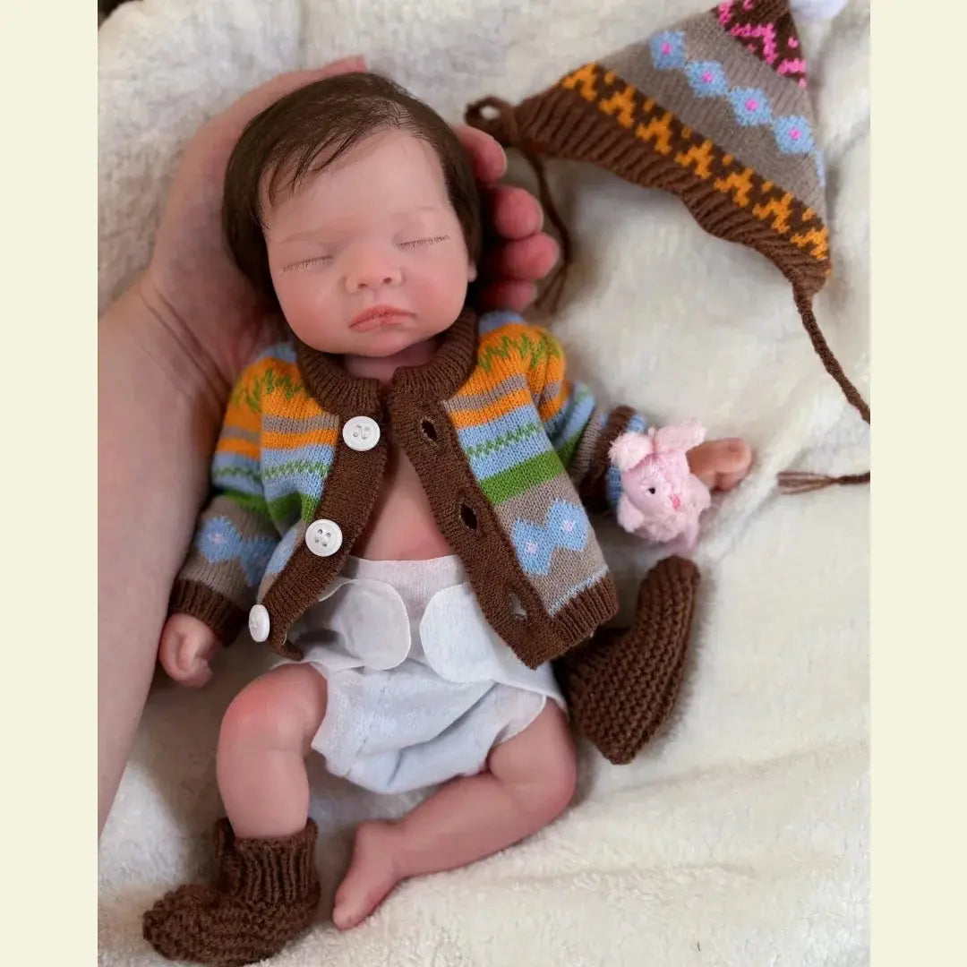 Image of Reborn Baby Dolls 10Inch Waterproof Full Body Solid Silicone Bébé