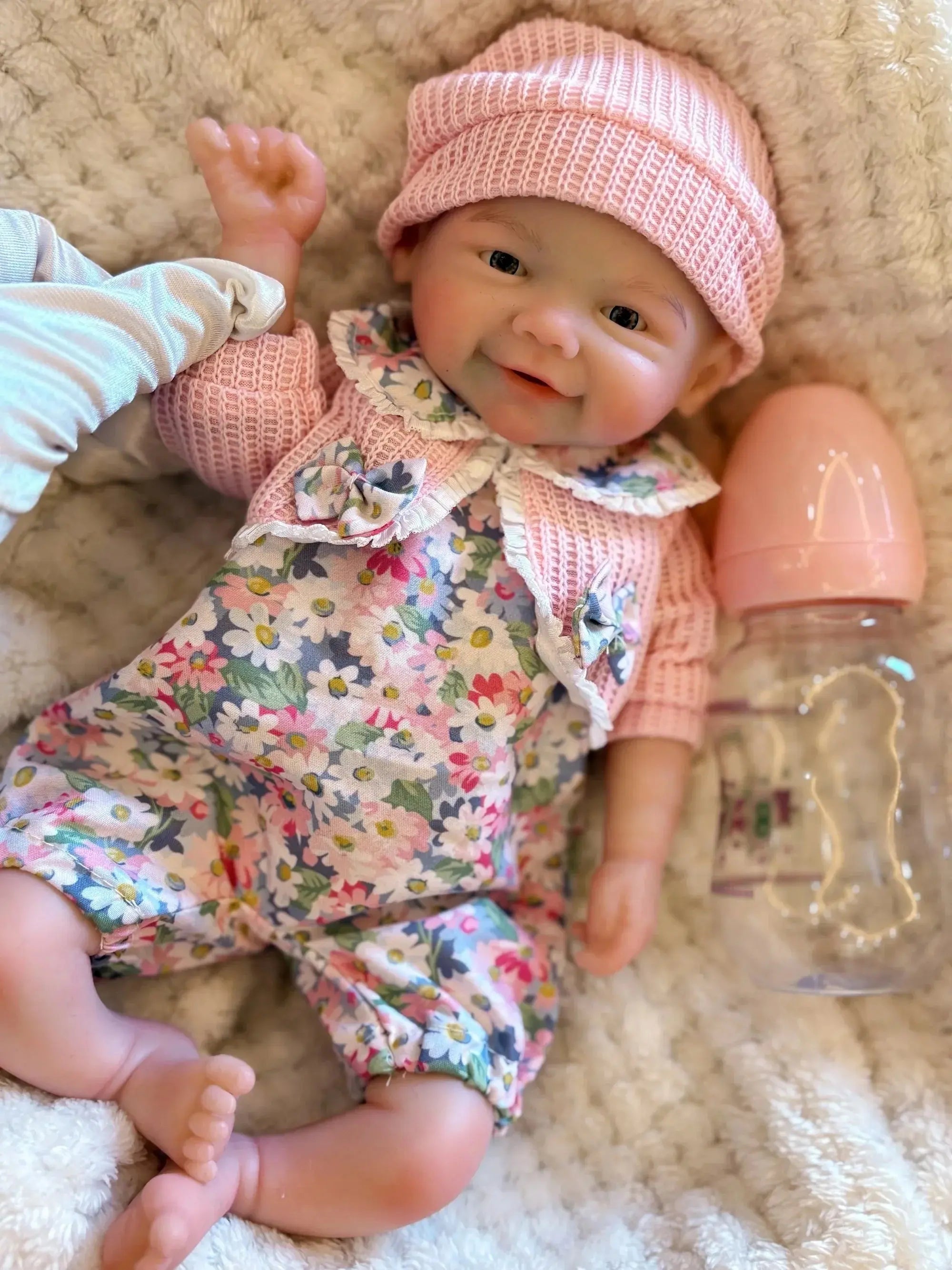 Image of Reborn Baby Dolls 13Inch Open Mouth Reborn Dolls Pascale&Vivienne
