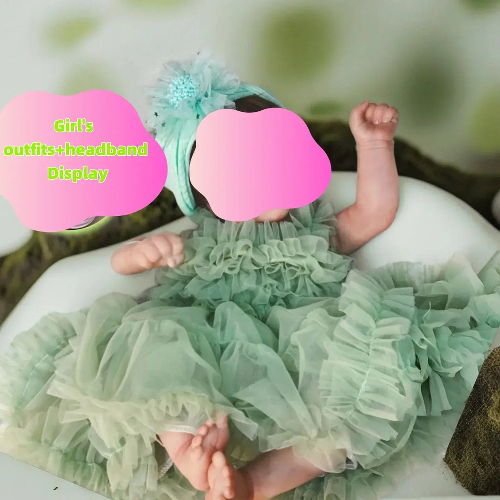 Image of Reborn Baby Dolls 43-45Cm Can Open Mouth Vivienne Washable Soft