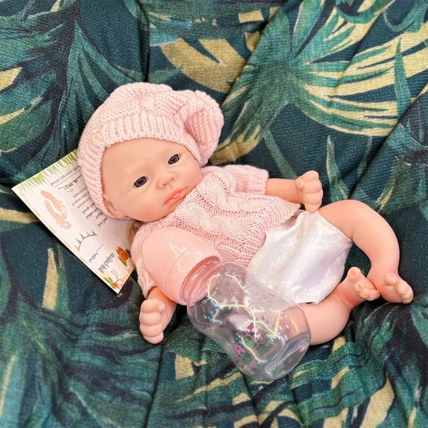 Image of Reborn Baby Dolls 13Inch Can Washable Open Eyes Whold Body Solid