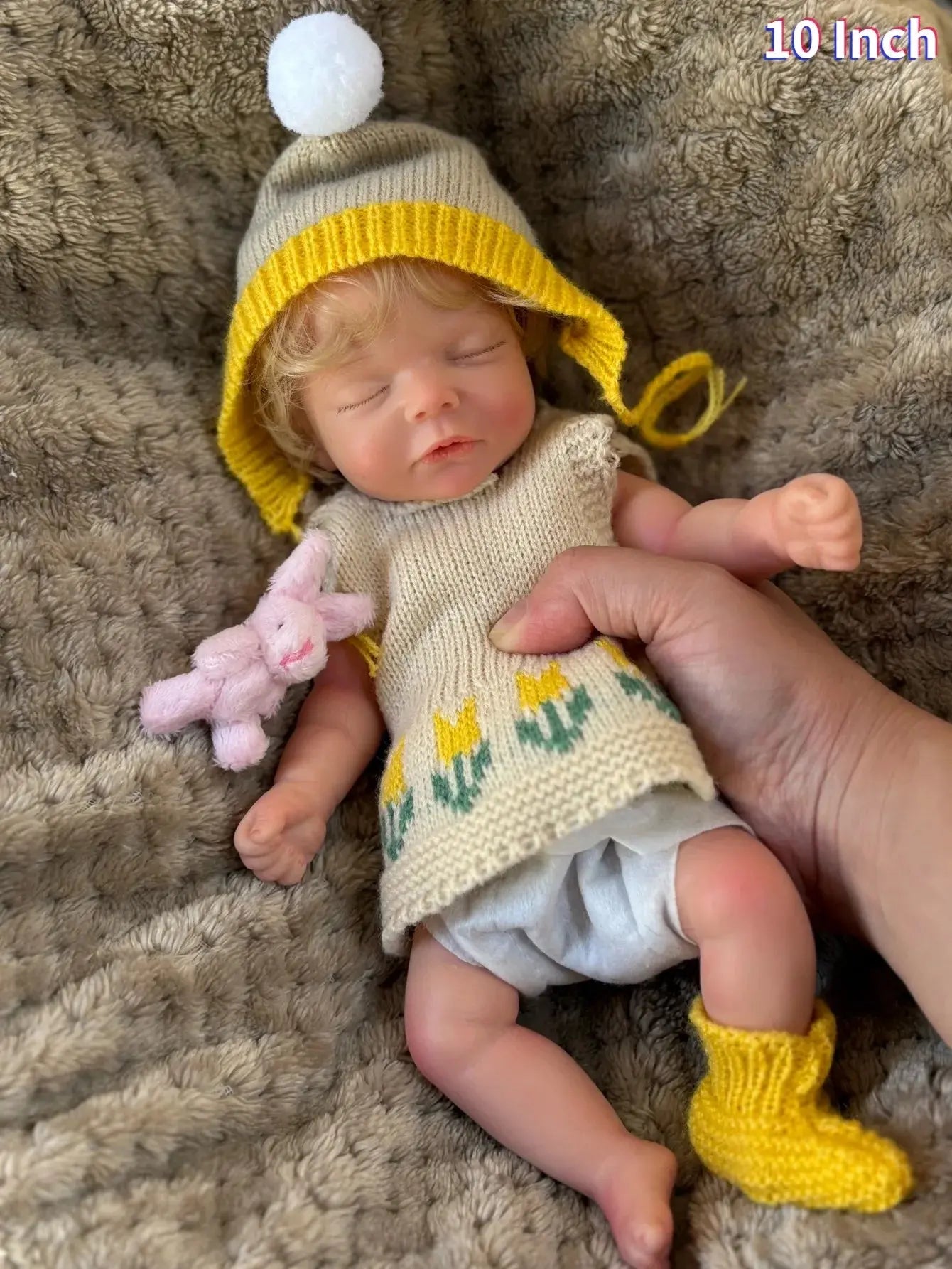 Image of Reborn Baby Dolls 10 Inch 25Cm Sam Silicone Reborn Doll Soft Touch