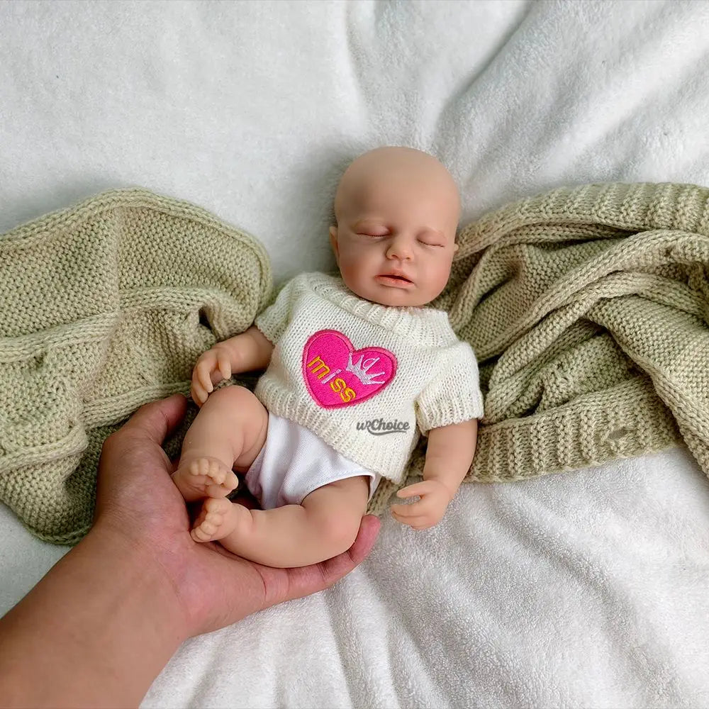 Image of Reborn Baby Dolls 12Inch Loulou Realistic Silicone Reborn Baby Girl