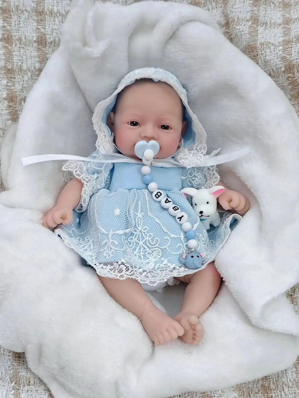 Image of Reborn Baby Dolls Realistic Miniature Babies 7" Full Body Silicone