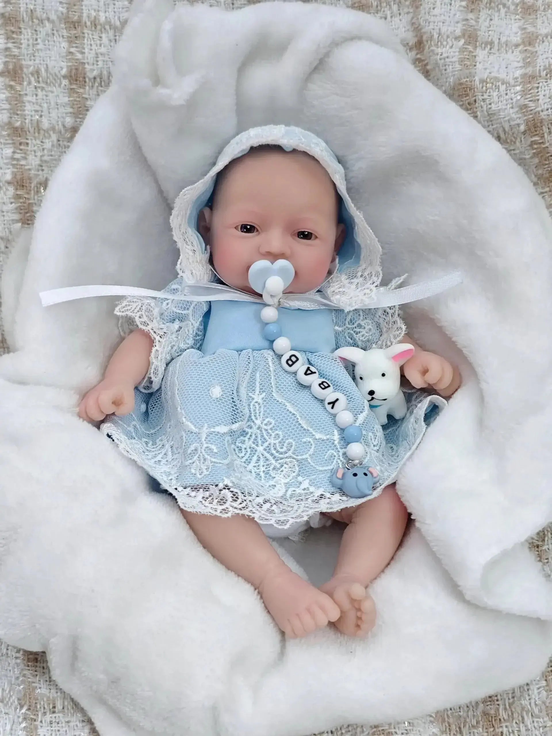 Image of Reborn Baby Dolls Realistic Miniature Babies 7" Full Body Silicone