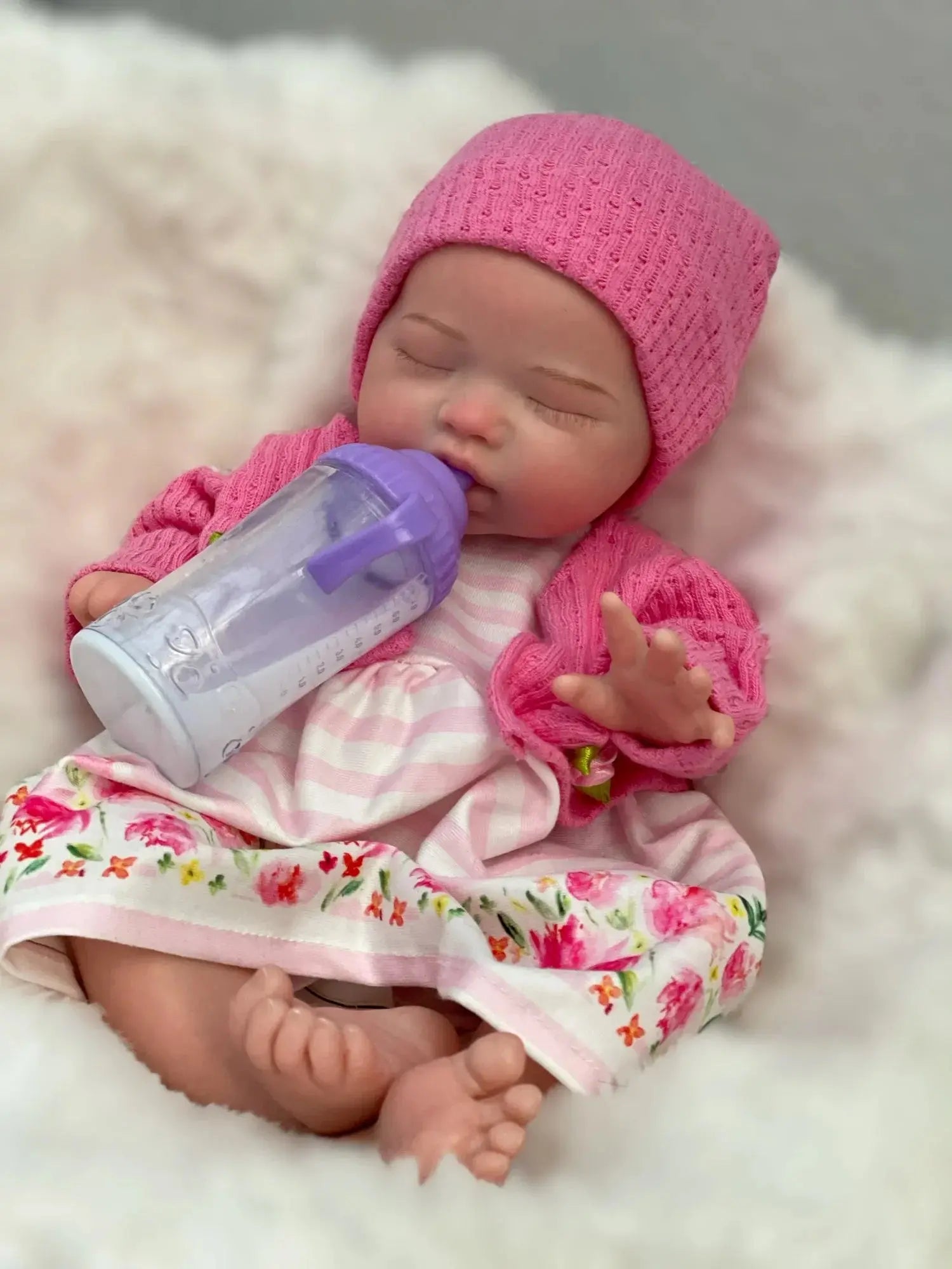 Image of Reborn Baby Dolls 35Cm Soft Touch Feeling Solid Silicone Bebe Reborn