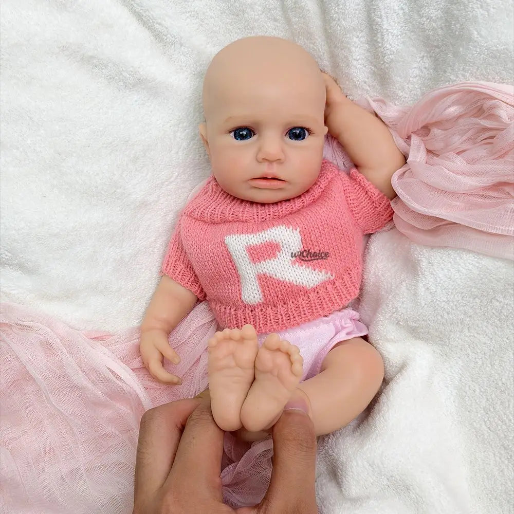 Image of Reborn Baby Dolls 12Inch Loulou Realistic Silicone Reborn Baby Girl