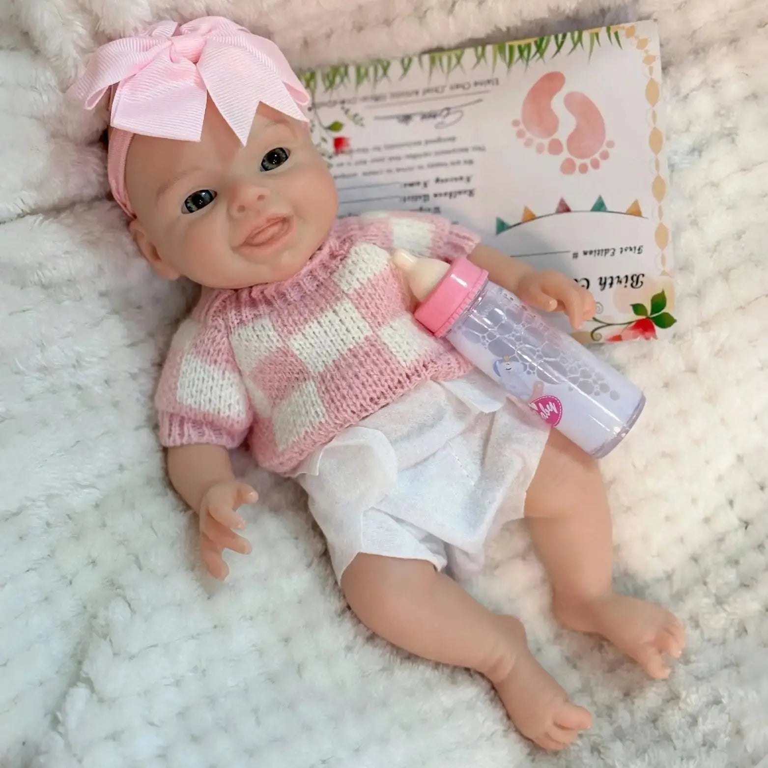 Image of Reborn Baby Dolls 10Inch Reborn Baby Doll Girl Mini Harper Full Body