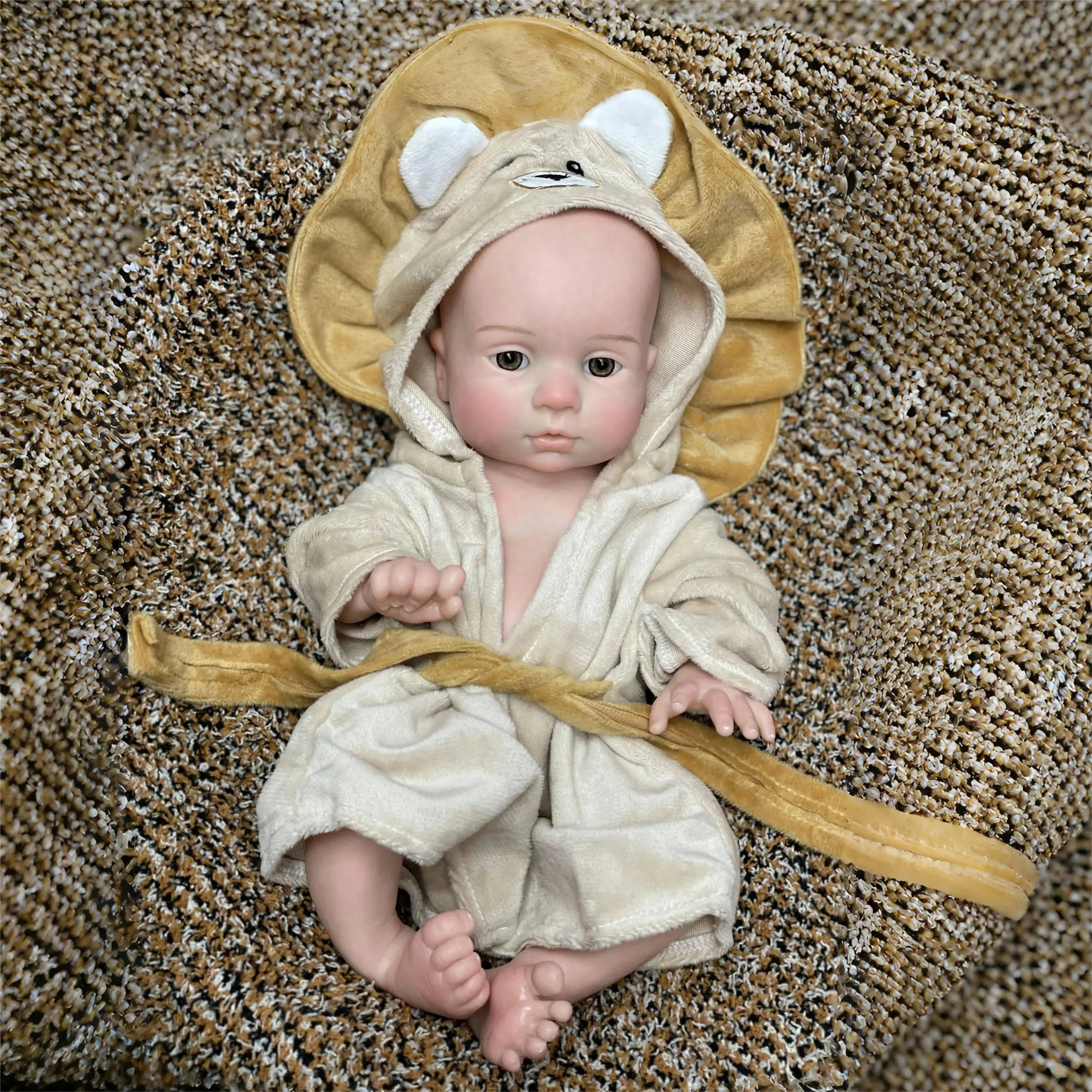 Image of Reborn Baby Dolls 13Inch All Silicone Girls Bebe Reborn Painted Full