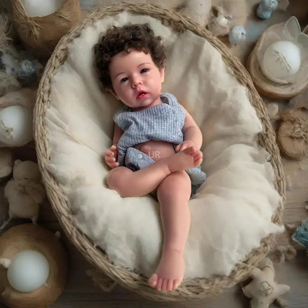 Image of Reborn Baby Dolls Realistic Flexible Silicone Reborn Baby Boy 50Cm