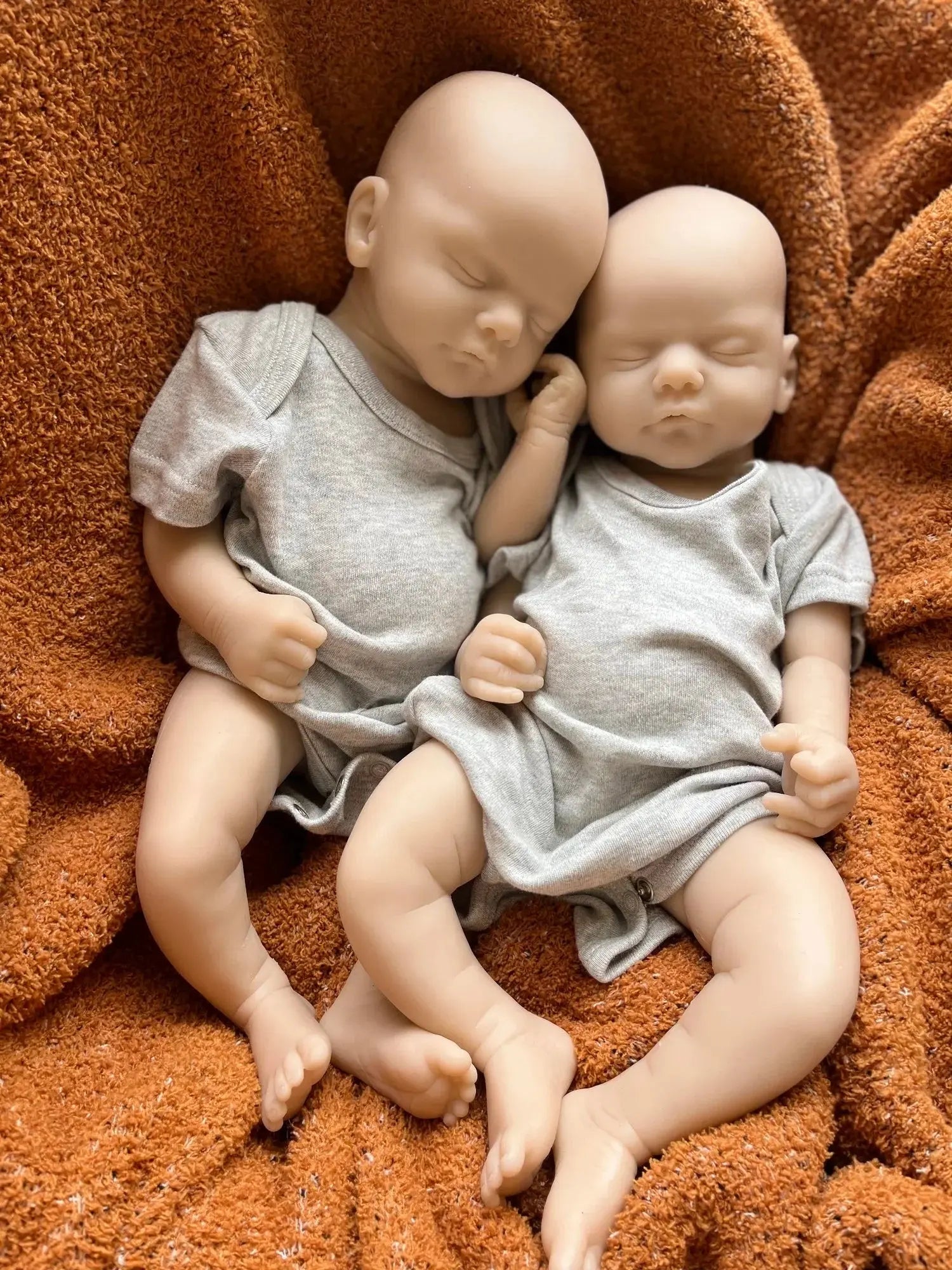 Image of Reborn Baby Dolls Can Open Mouth 45Cm Twins Sam Reborn Baby Girl And