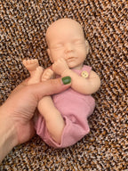 Image of Reborn Baby Dolls 25Cm Unpainted Silicone Girls Whole Body Soft Solid