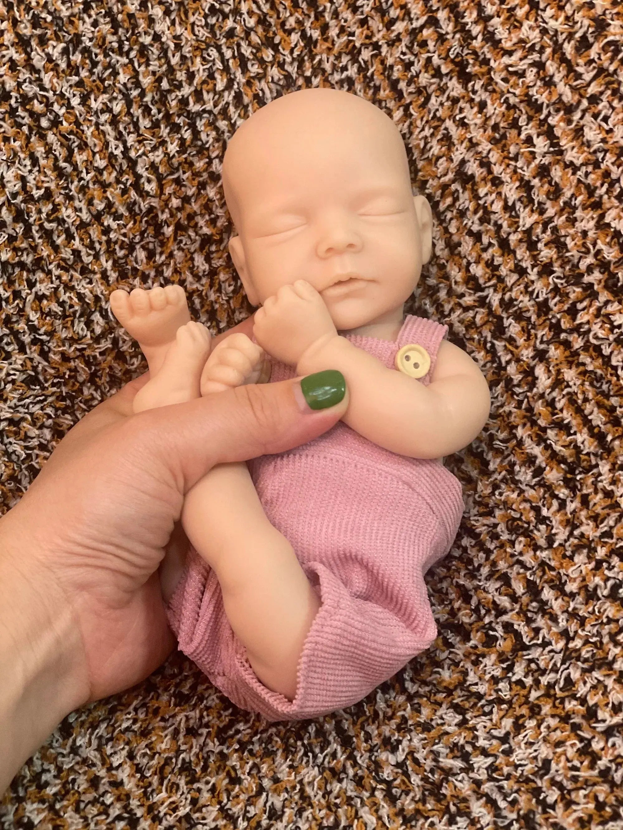 Image of Reborn Baby Dolls 25Cm Unpainted Silicone Girls Whole Body Soft Solid