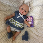 Image of Reborn Baby Dolls 10Inch Waterproof Open Eyes Bebe Reborn De Silicona